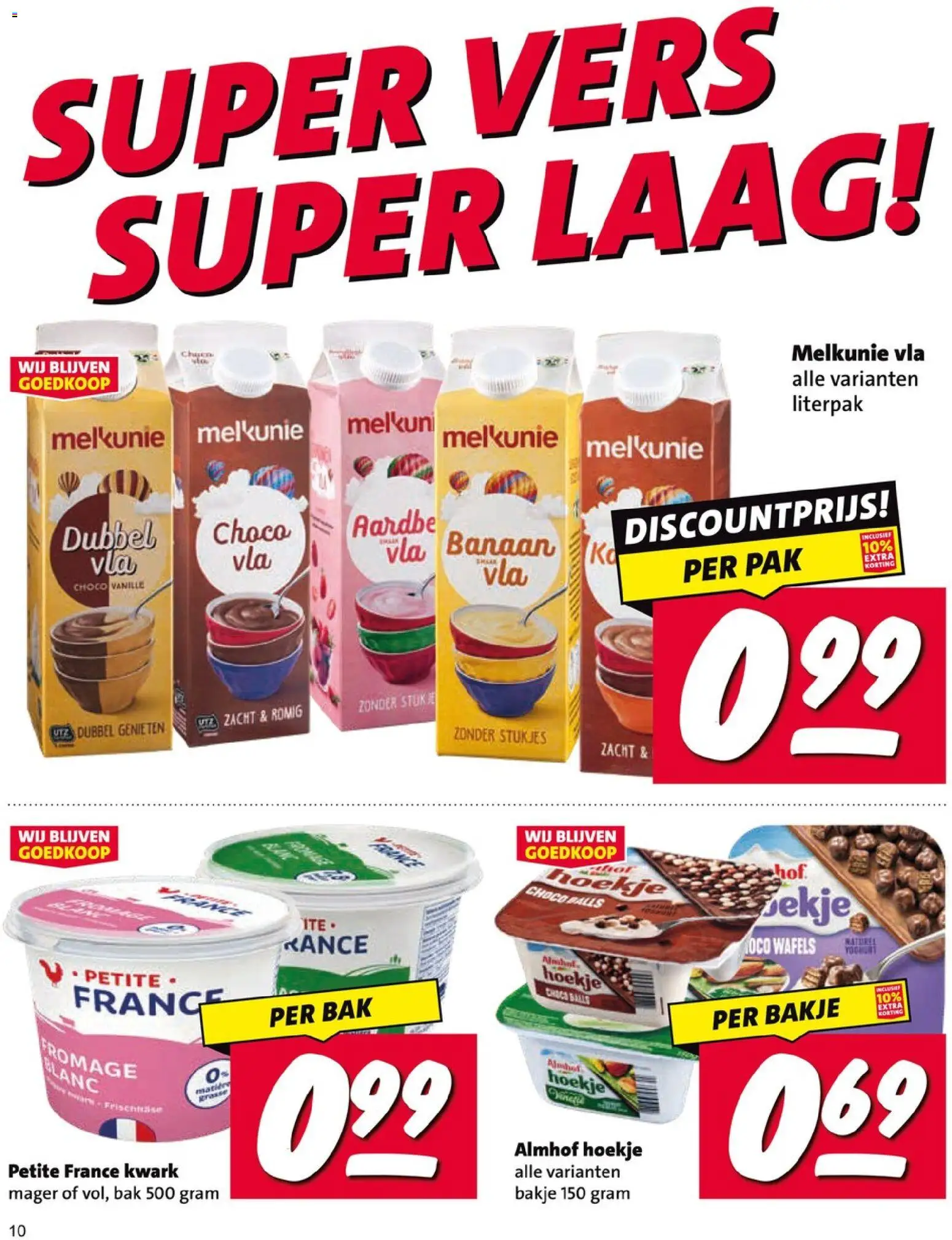{H1} | Pagina: 10 | Producten: Kwark, Wafels, Utz, Banaan