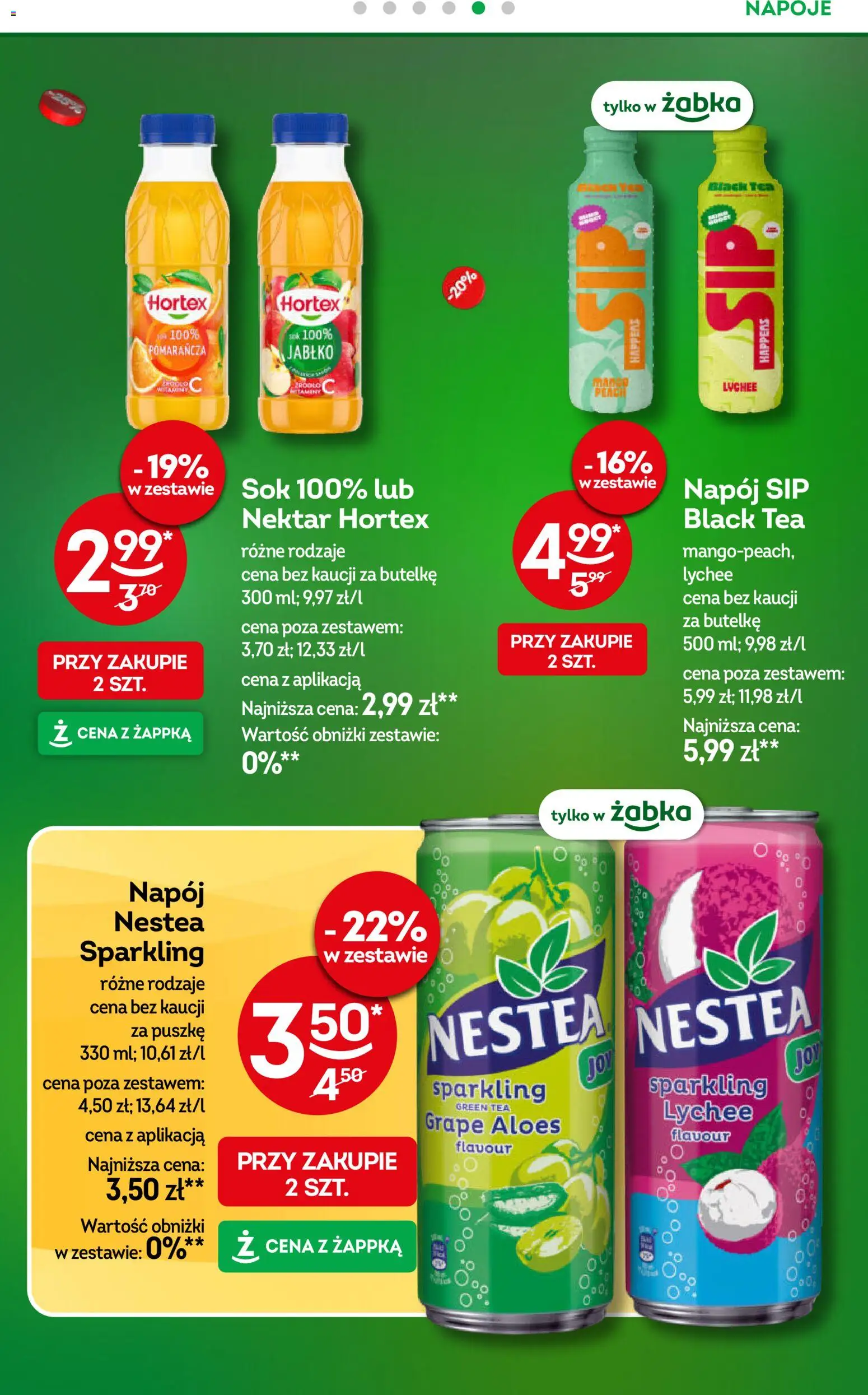 Żabka gazetka od 29.07.2026 | Strona: 28 | Produkty: Napoje, Aloes, Sok