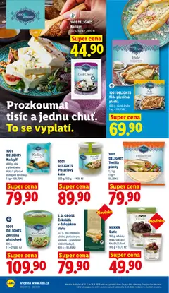 Náhled letáku 1001 DELIGHTS Tortilla placky, 1,2 kg od 25.06.2026 | Strana: 30 | Produkty: Krém, Zmrzlina, Kozí sýr, Bílá čokoláda