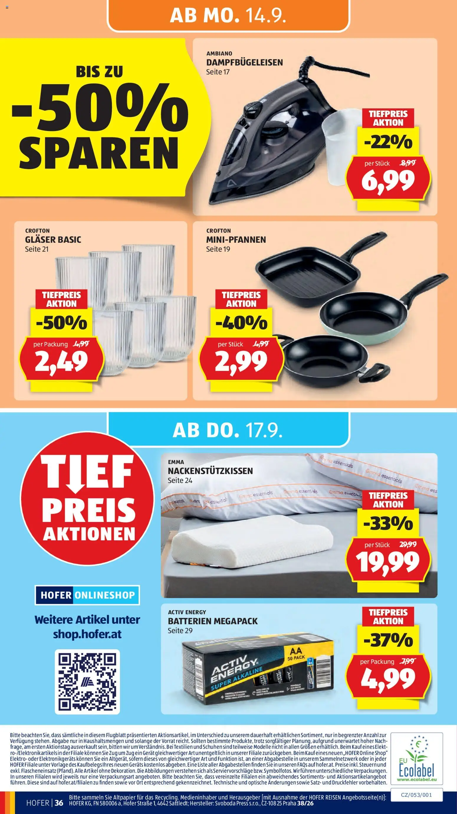Hofer Flugblatt gültig ab 11.09.2026 | Seite: 46