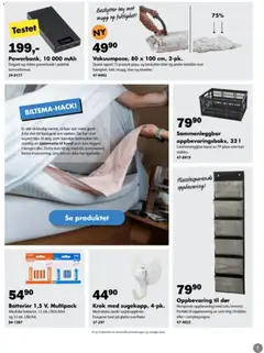 Forhåndsvisning av Biltema Bobil & Camping gyldig fra 24/03/2026 | Side: 6 | Produkter: Powerbank, Klær, Сантехнічне кріплення