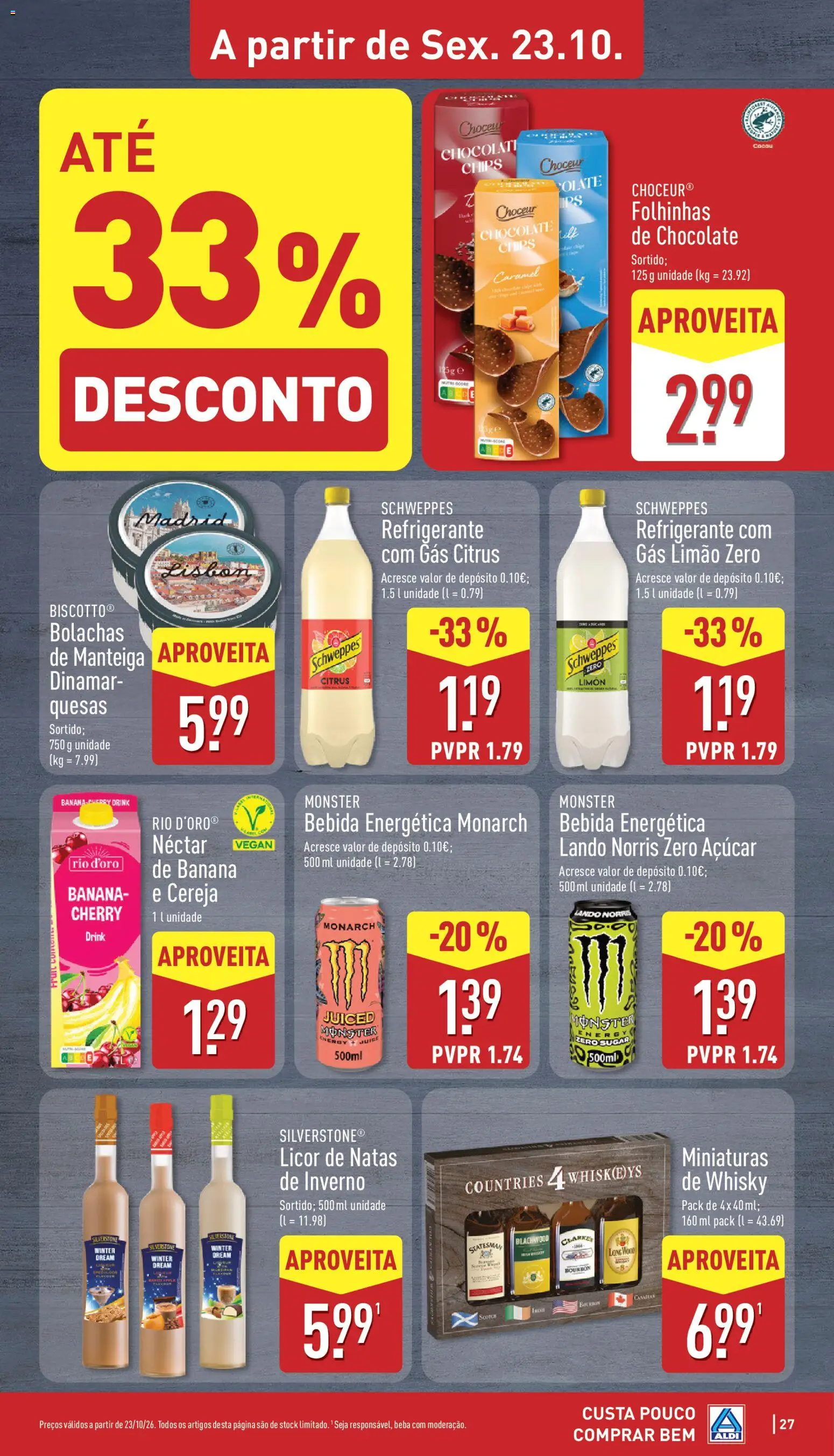 Aldi folheto │ válido de 24/10/2026 | Página: 27 | Produtos: Refrigerante, Banana, Licor, Bebida