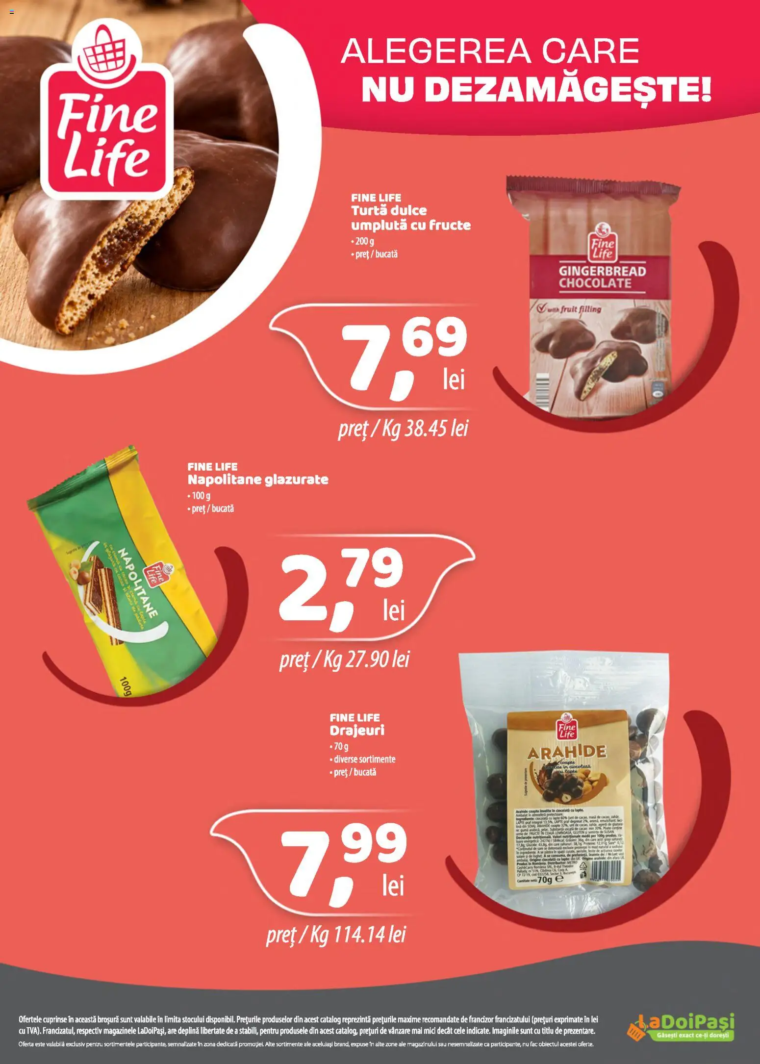 Noul catalog LaDoiPași – valabil de la 01.11.2026 | Pagină: 19 | Produse: Mici, Unt, Ciocolată, Turtă dulce