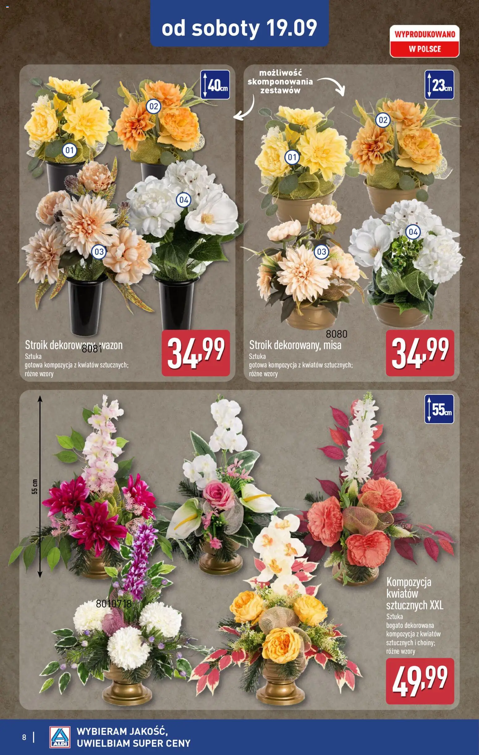 Aldi gazetka - Szeroka oferta zniczy w super cenach od 12.09.2026 | Strona: 8