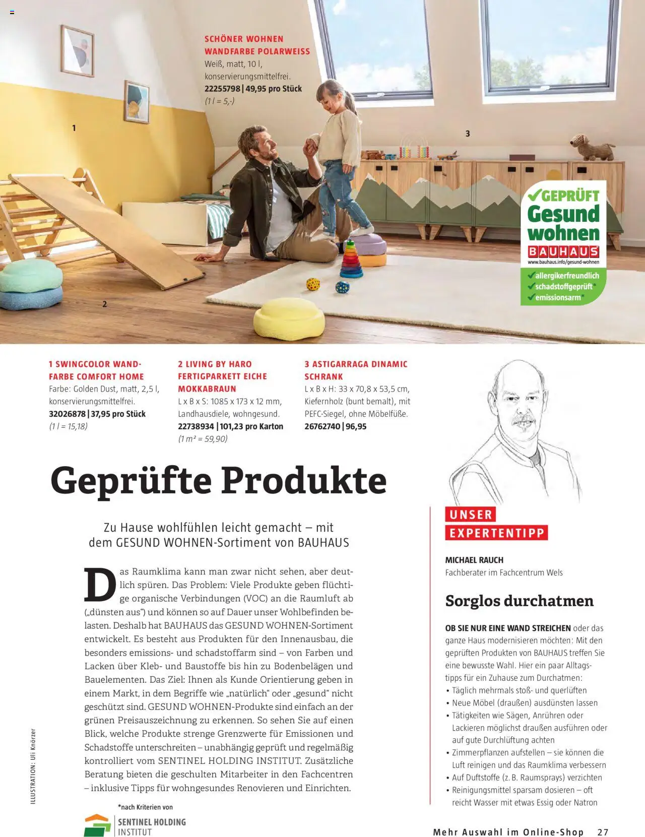 Bauhaus Passt! gültig ab 01.10.2025 | Seite: 27 | Produkte: Wasser, Reinigungsmittel, Schrank, Mehl