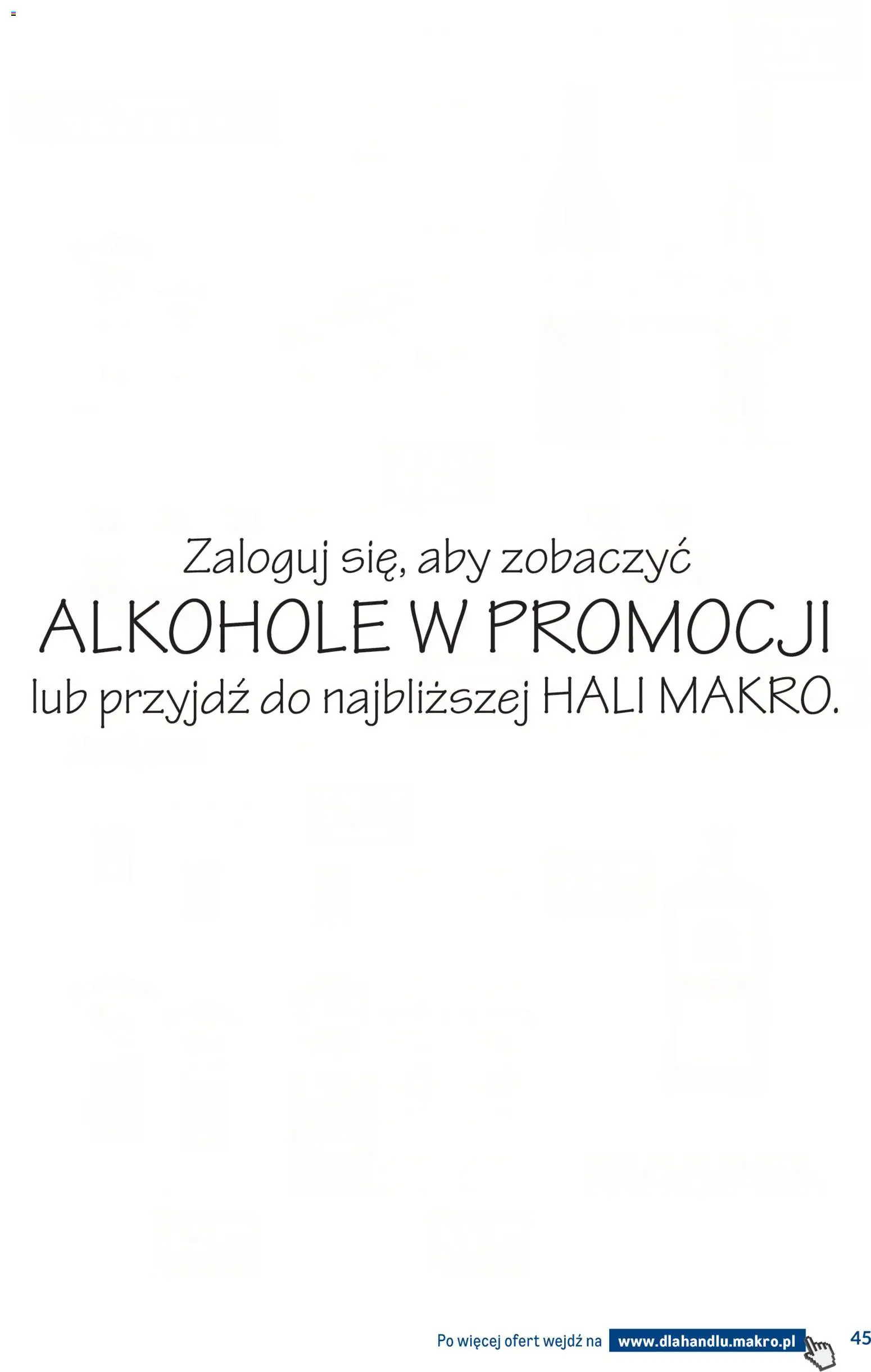 Makro gazetka - Dystrybucja do sklepów od 01.09.2026 | Strona: 45 | Produkty: Alkohole