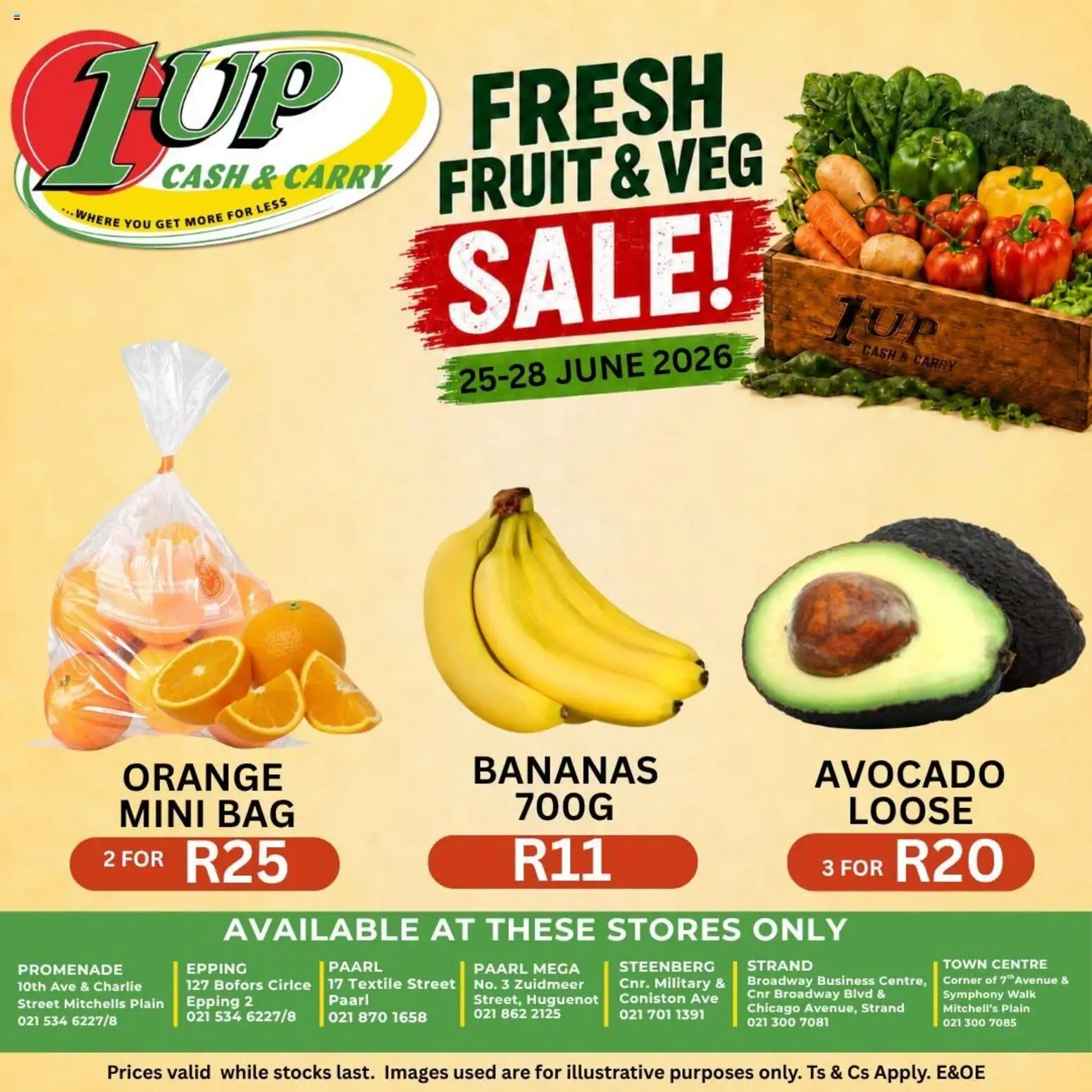 New 1UP Cash & Carry catalogue – valid from 25/06/2026 | Page: 5 | Products: Bag, Bananas, Fruit