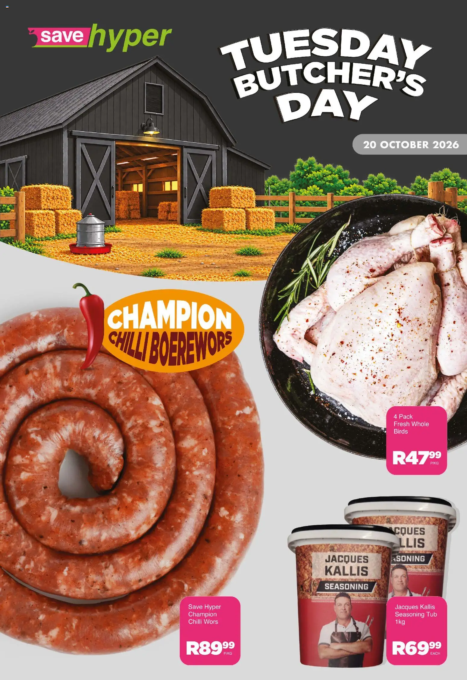 New Save catalogue – valid from 20/10/2026 | Page: 9 | Products: Boerewors, Seasoning, Chilli
