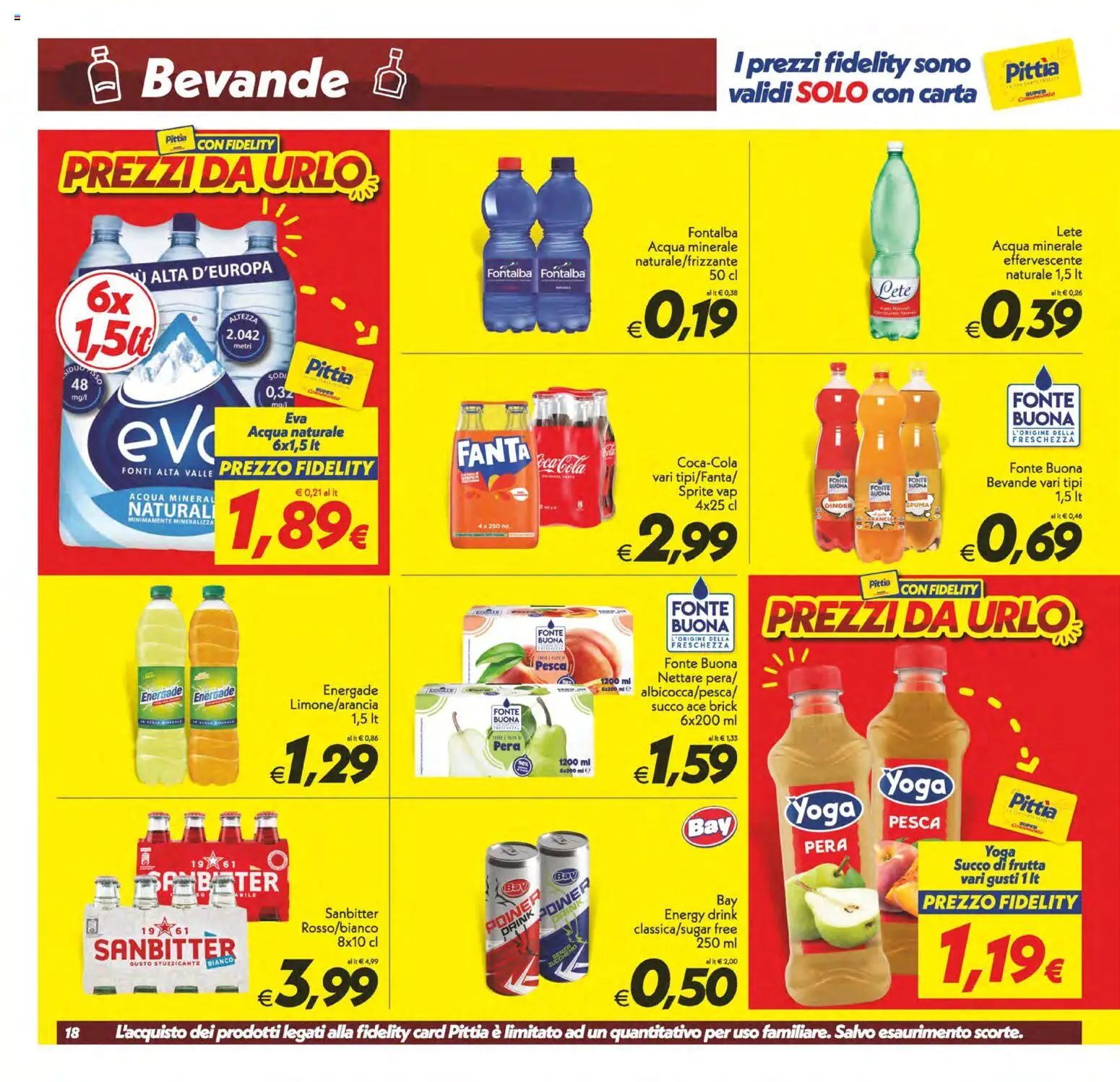 Volantino SuperConveniente del 13/10/2026 | Pagina: 18 | Prodotti: Succo, Bevande, Frutta, Acqua naturale