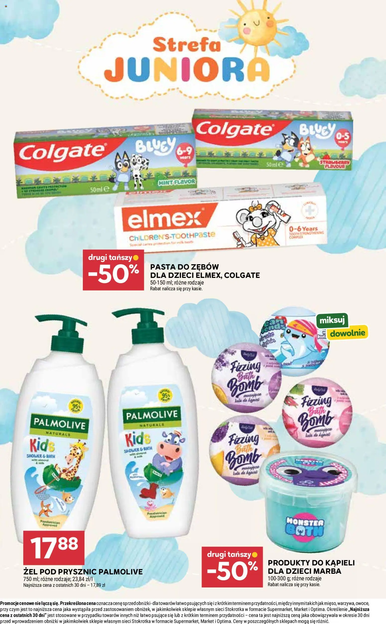Stokrotka gazetka - Market od 16.07.2026 | Strona: 31 | Produkty: Stokrotka, Prysznic, Żel pod prysznic, Pasta do zębów