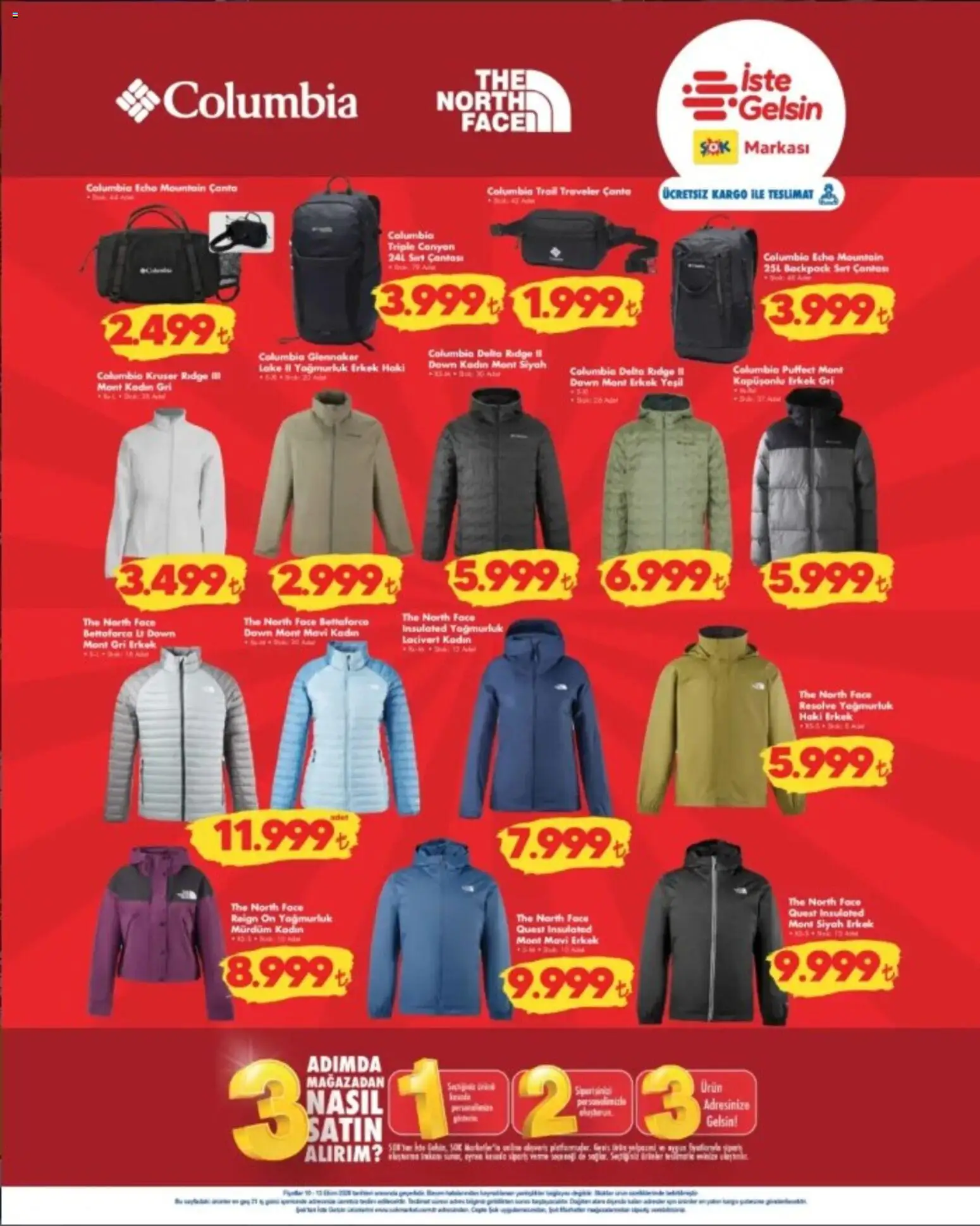Şok Market - Hafta sonu fırsatları - 10 Ekim 2026 tarihinden itibaren geçerlidir | Sayfa: 4 | Ürünler: Mont, Çanta