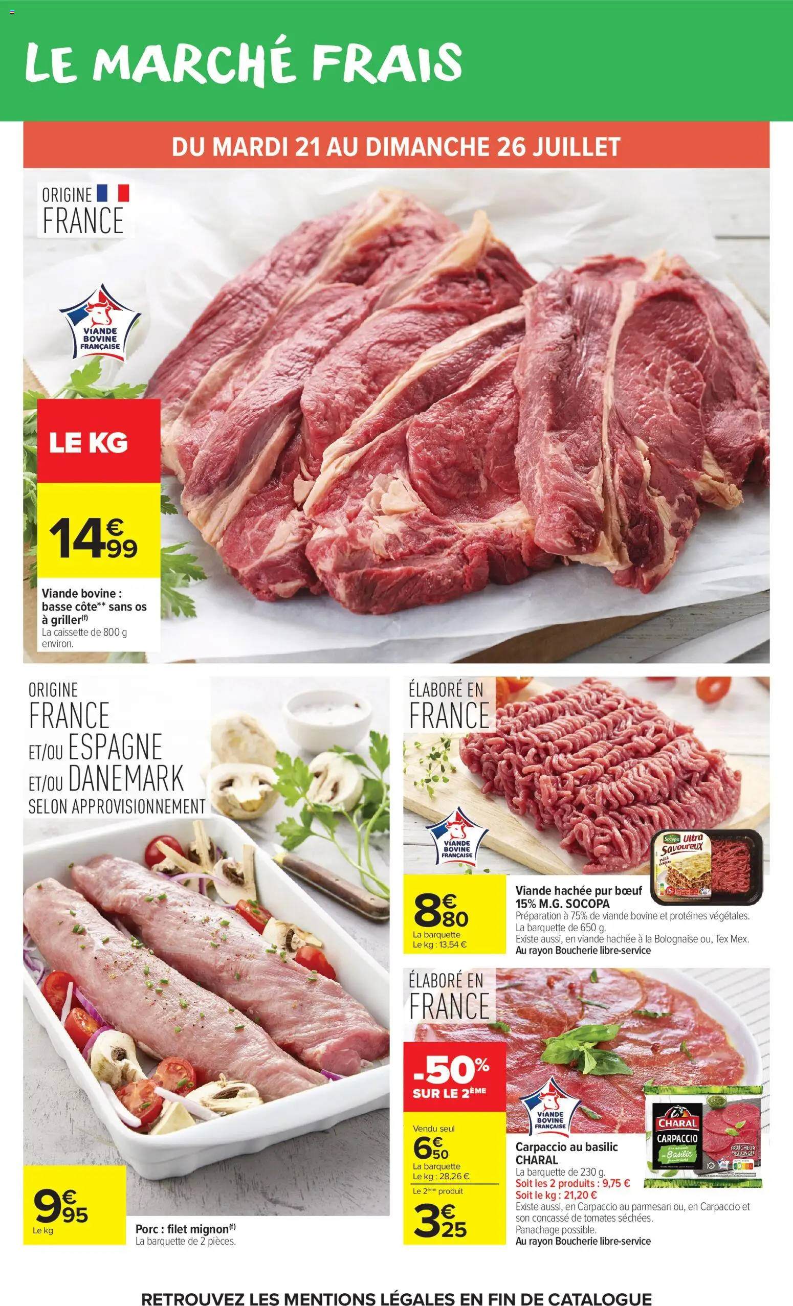 {H1} | Page: 18 | Produits: Parmesan, Viande hachée, Tomates, Porc filet mignon