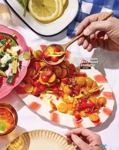 Tomatensalade met venkelzaad en pancetta, Tomato salad with fennel seed and pancetta - Voorbeeld van een folder van Albert Heijn, geldig van 03-07-2026 | Pagina: 56 | Producten: Pancetta