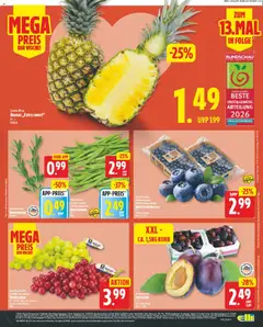 Elli Markt Prospekt ab 27.07.2026 gültig | Seite: 7 | Produkte: Korb, Ananas, Gemüse, Obst