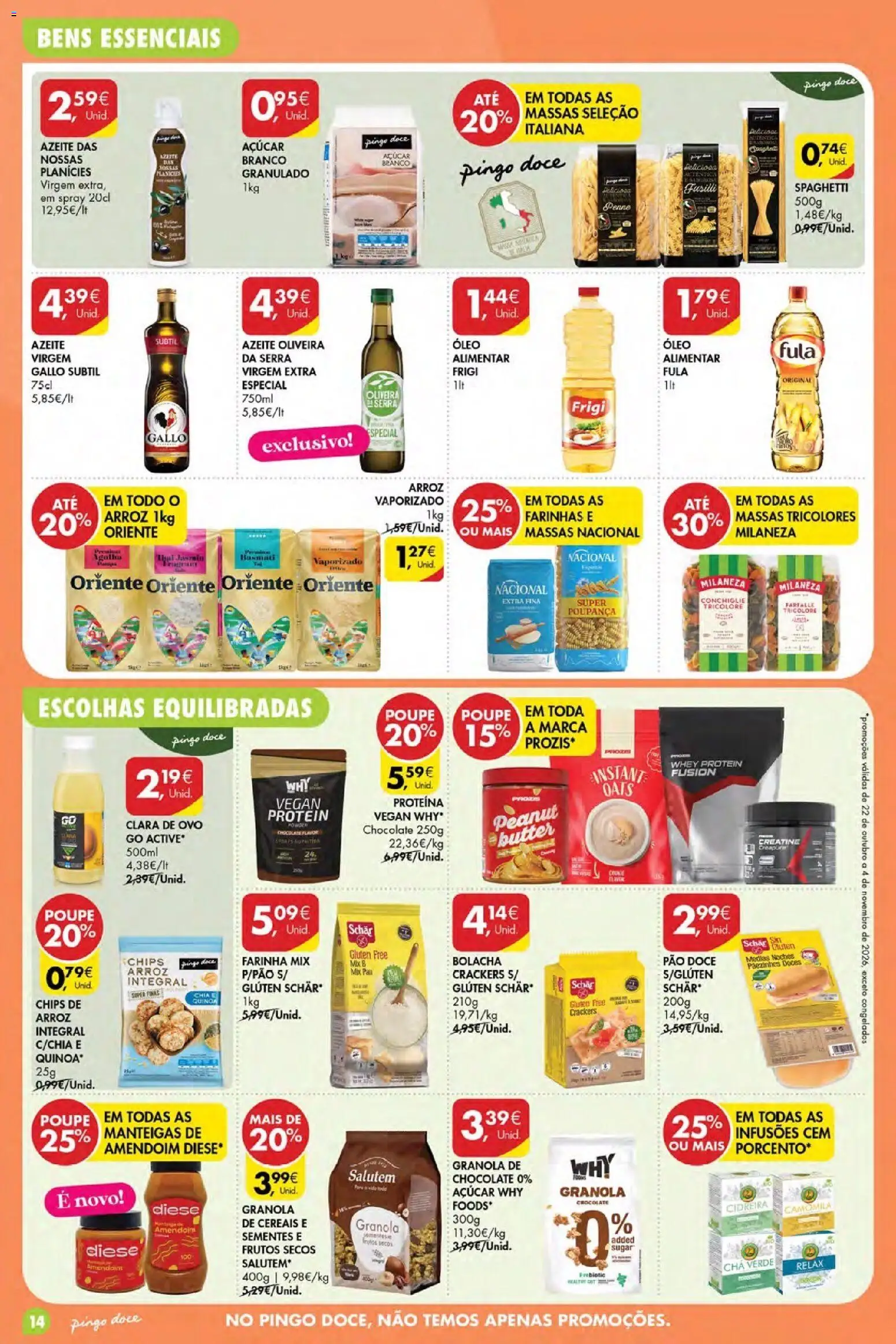 Pingo Doce folheto Poupe Esta Semana Açores │ válido de 22/10/2026 | Página: 14 | Produtos: Frutos secos, Chocolate, Arroz, Açúcar