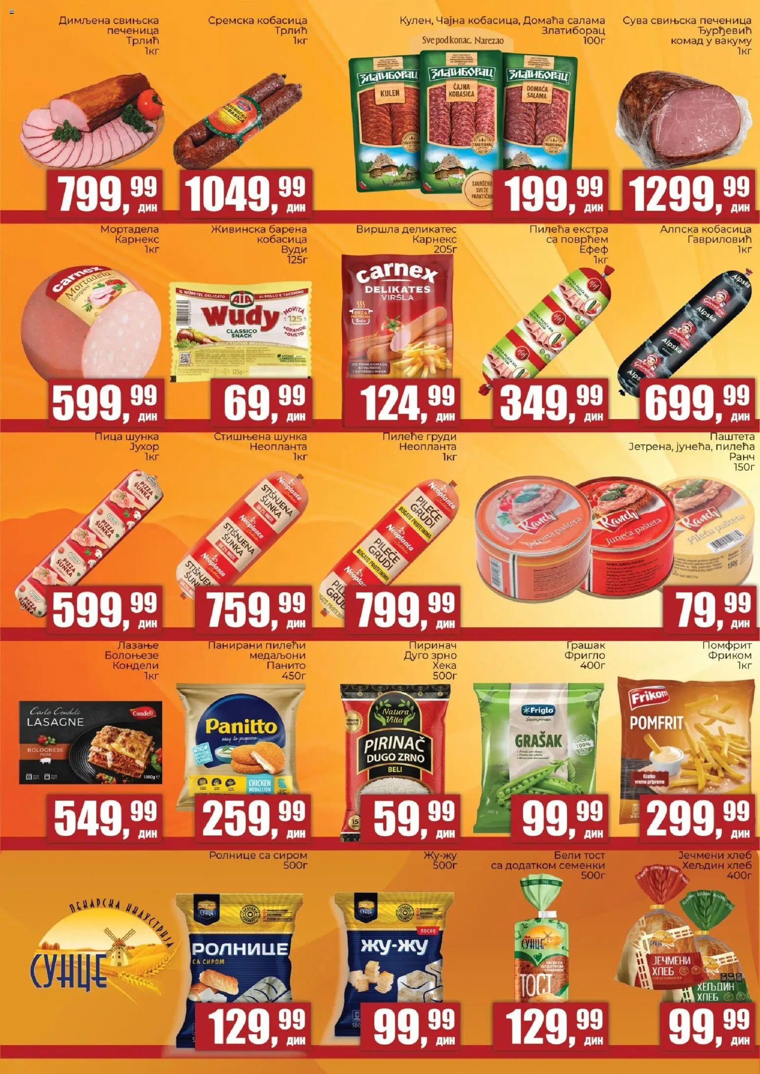 Sunce katalog - važi od 12.05.2026 | Strana: 2 | Proizvode: Salama, Kobasica, Pirinač, Pašteta
