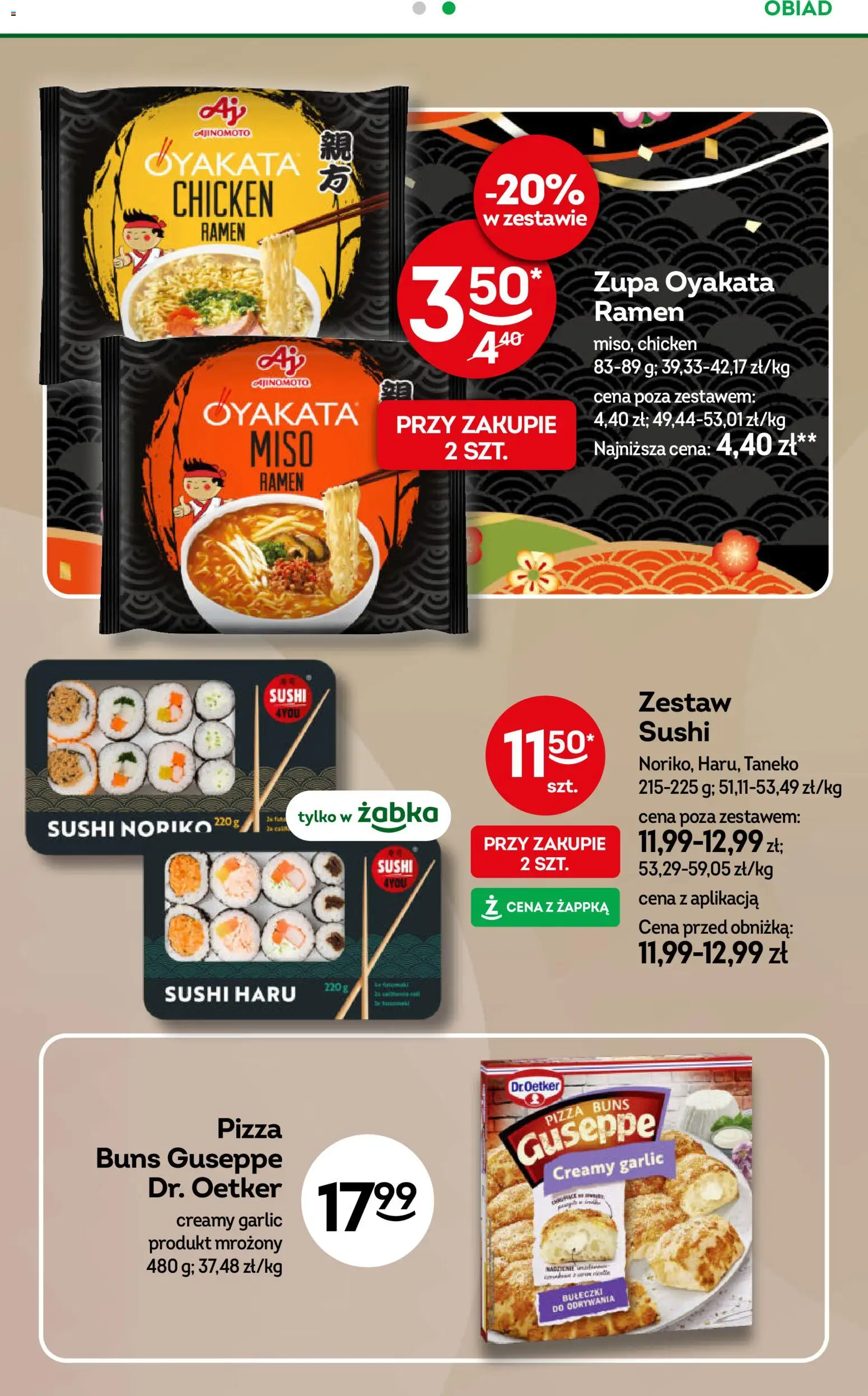 Żabka gazetka od 10.08.2026 | Strona: 83 | Produkty: Sushi, Zupa, Pizza