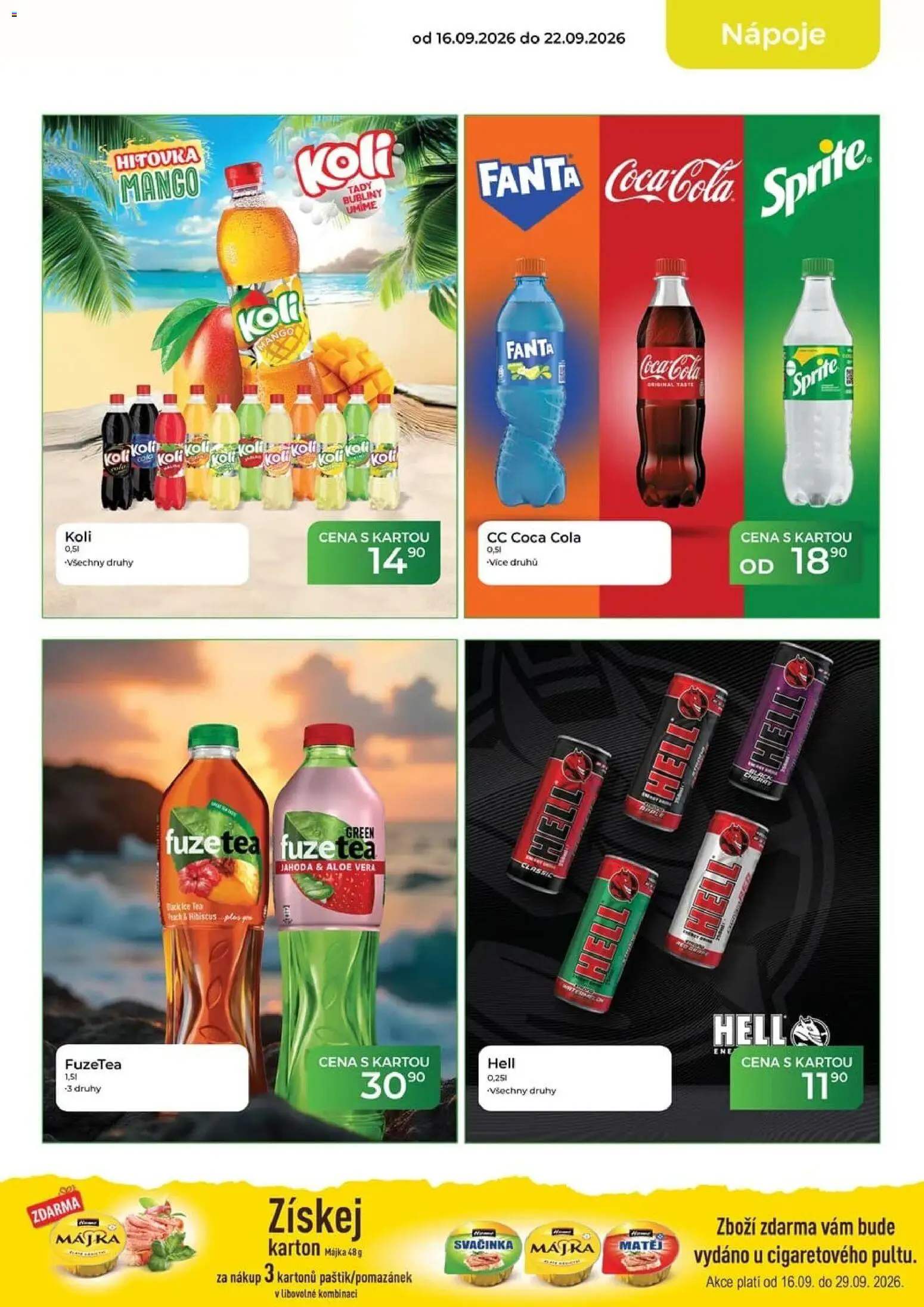 Tamda Foods leták od 16.09.2026 | Strana: 13 | Produkty: Fanta, Coca cola, Aloe vera, Ice tea