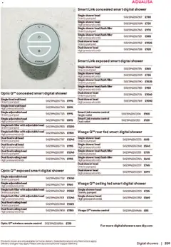Preview of B&Q - Bathrooms valid from 16.12.2025 | Page: 209 | Products: Bath, Shower