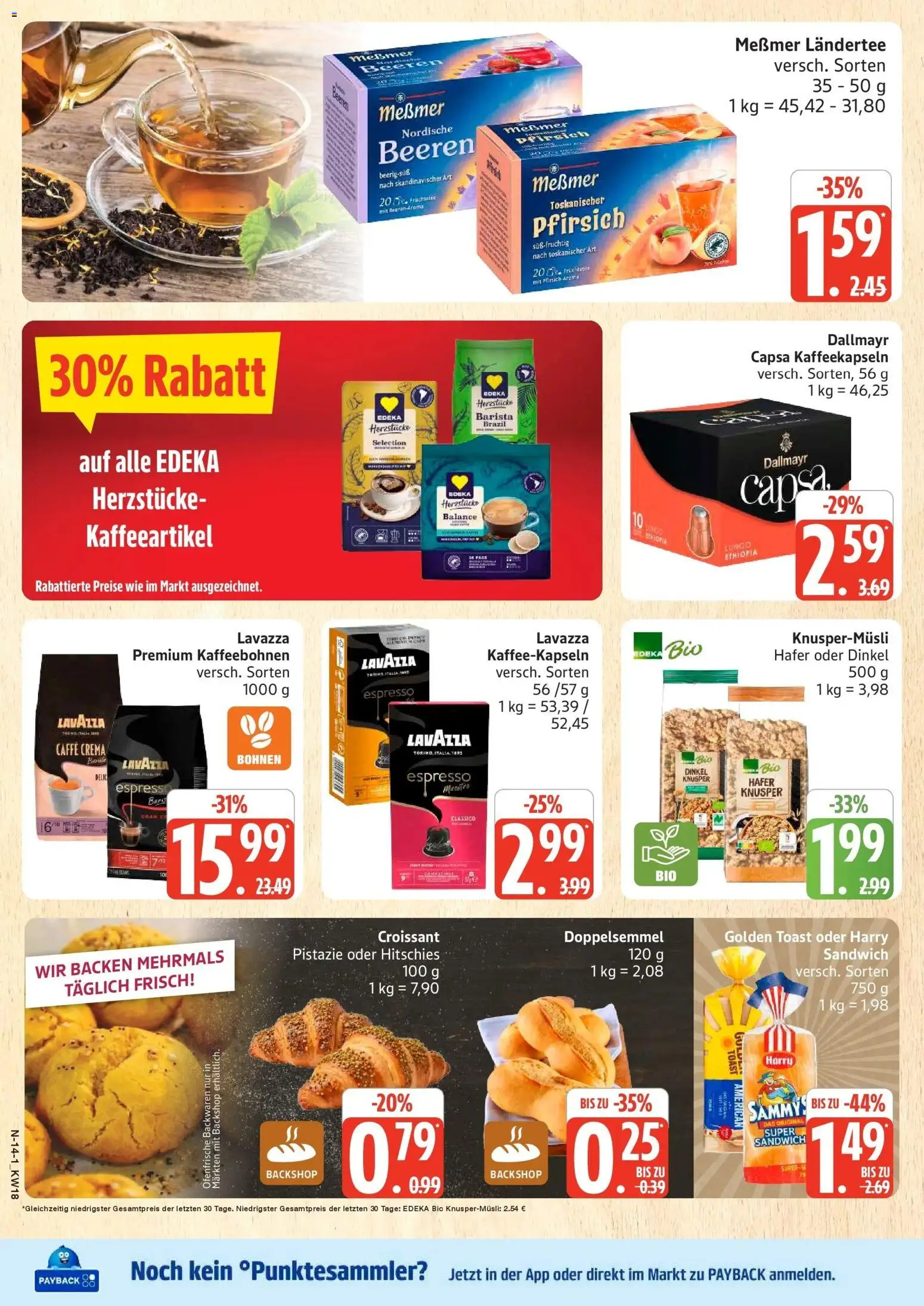 Marktkauf Prospekt Neuenkirchen	 – gültig ab 27.04.2026 | Seite: 14 | Produkte: Toast, Ofenfrische, Dallmayr, Pfirsich