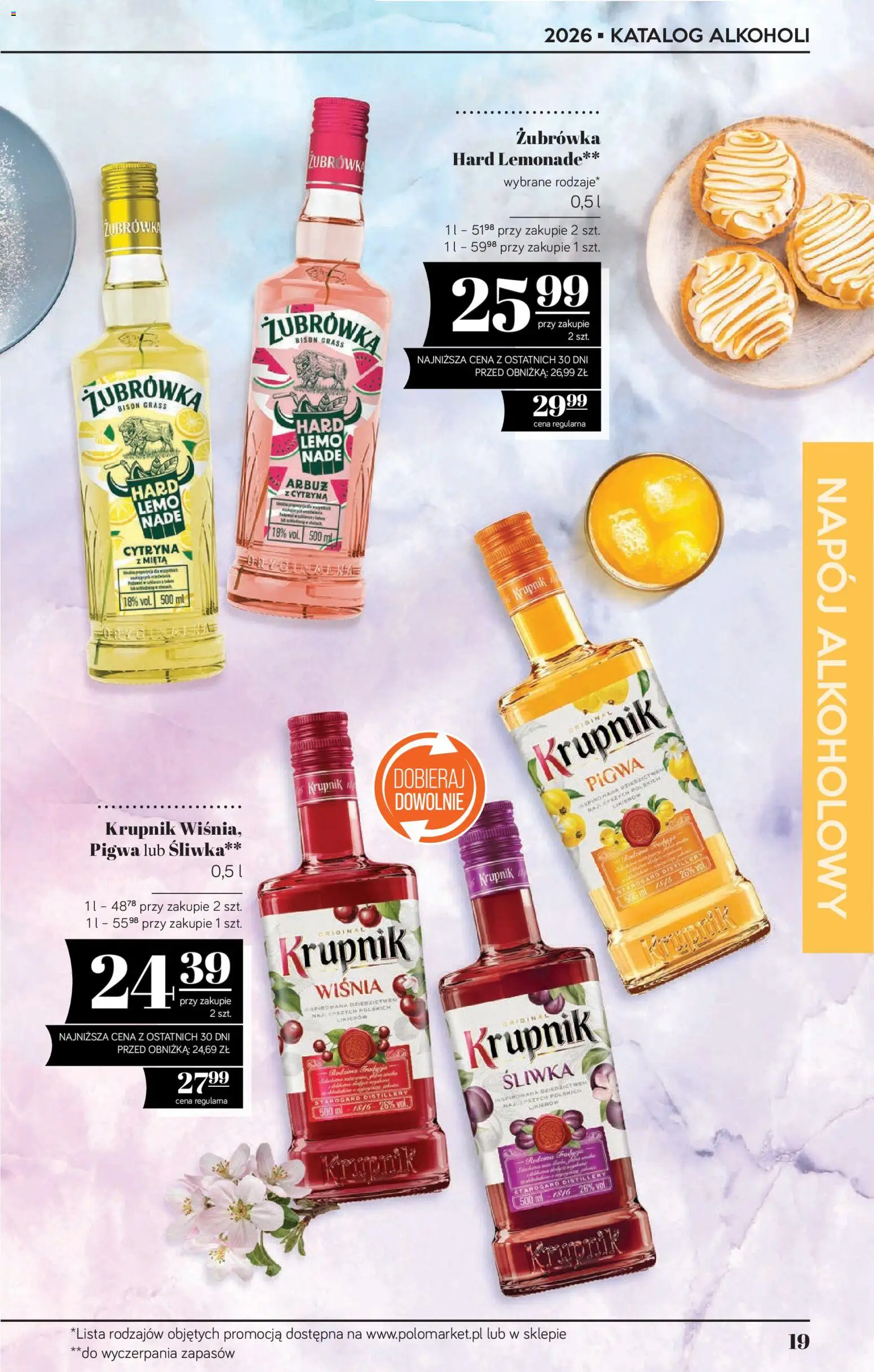 POLOmarket katalog - Alkoholi od 21.05.2026 | Strona: 19 | Produkty: Cytryna, Arbuz, Pigwa, Żubrówka