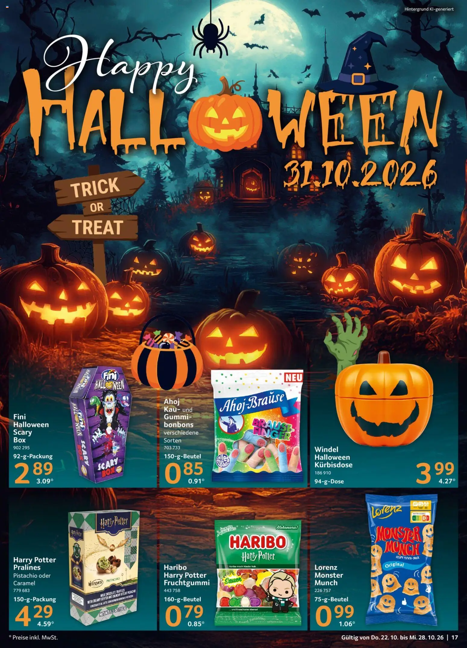 Selgros Prospekt – gültig ab 22.10.2026 | Seite: 17 | Produkte: Haribo, Monster