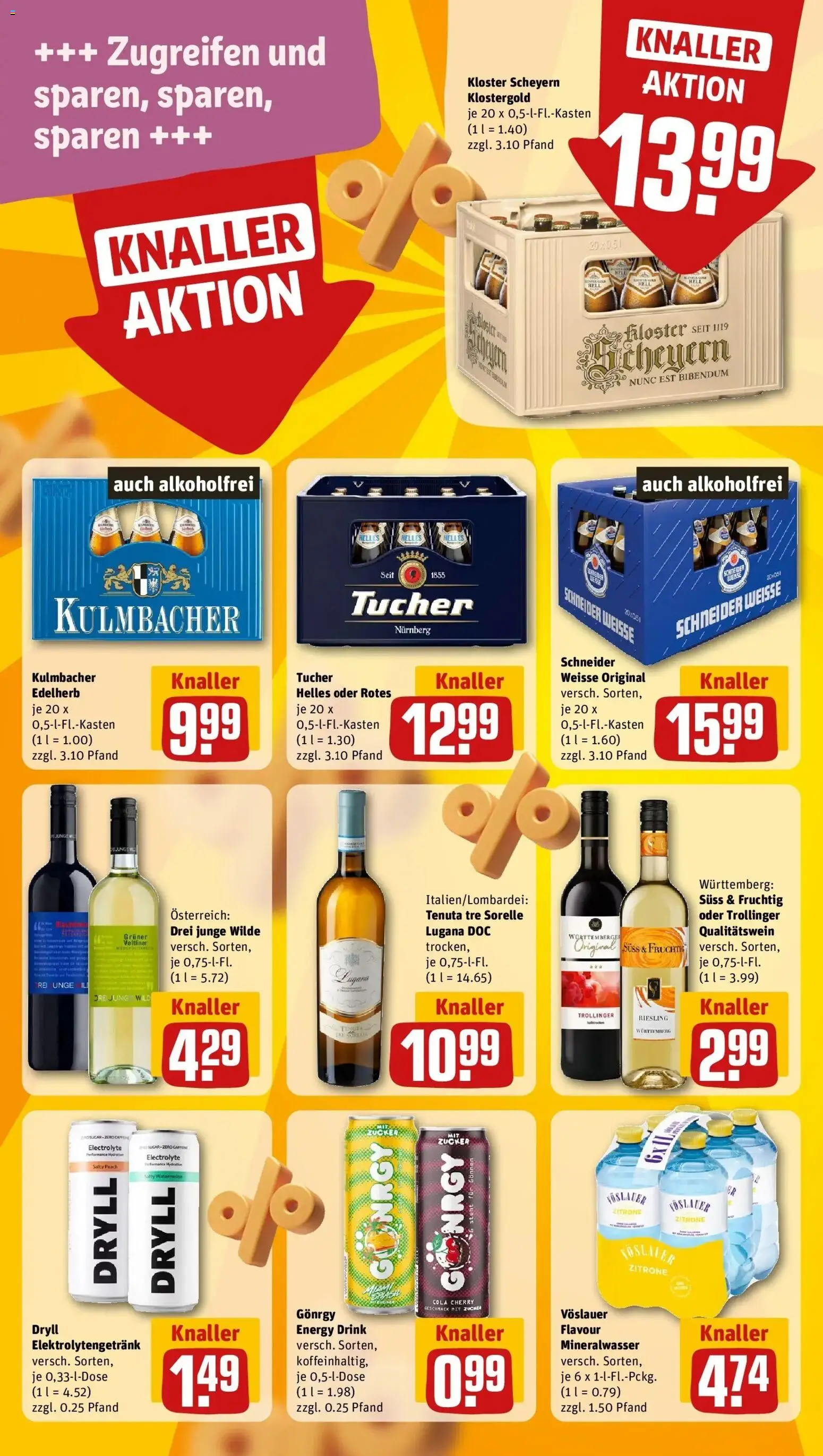 REWE Prospekt ab 26.10.2026 zum Blättern » Angebote | Seite: 19 | Produkte: Cola, Energy, Mineralwasser, Zucker