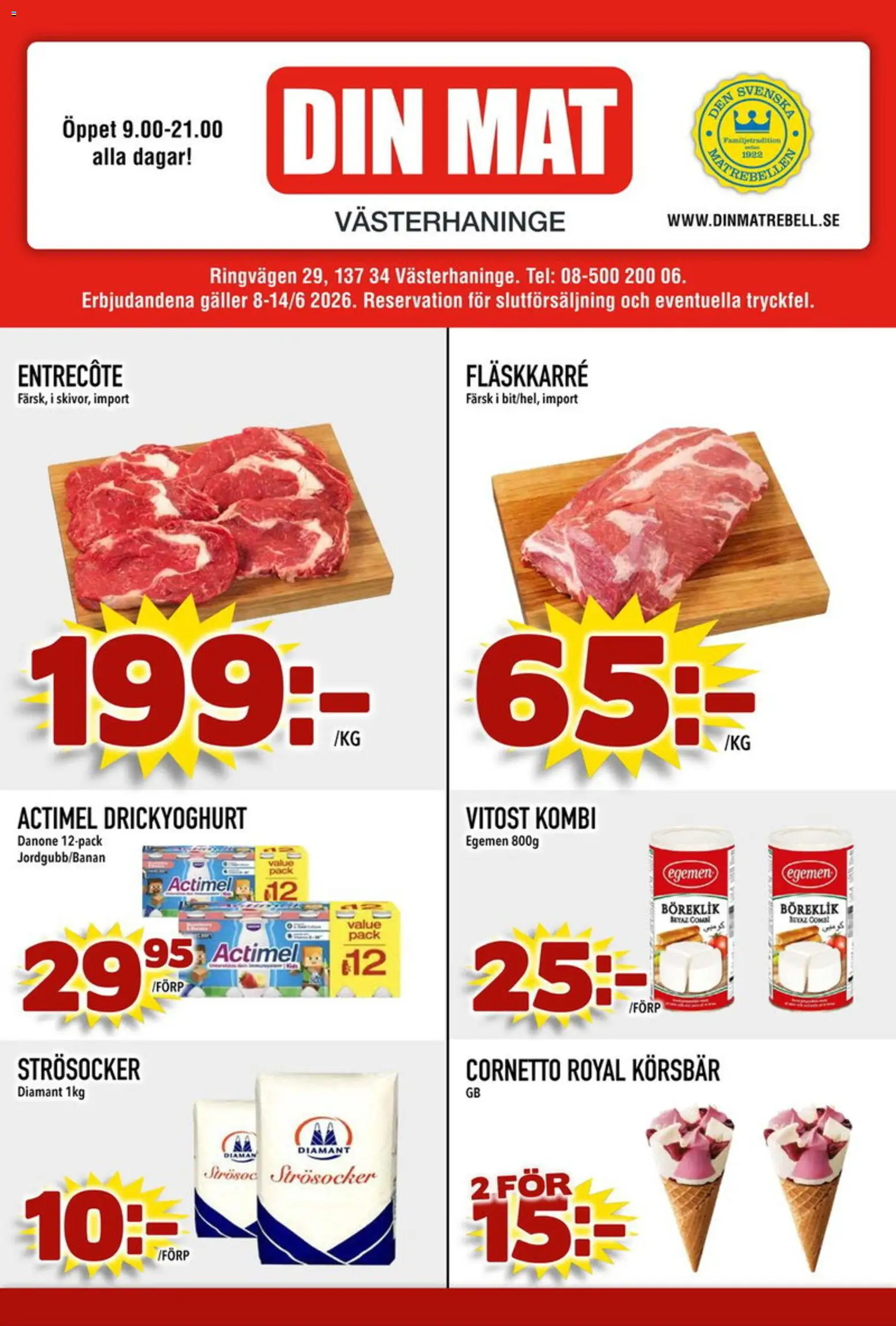 Din Mat reklamblad aktuell från 29/06/2026 | Sida: 1