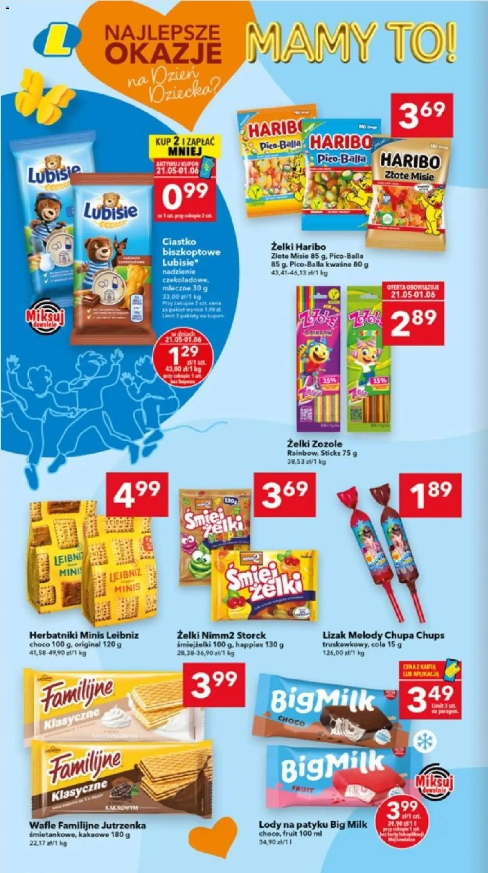 Lewiatan gazetka - Katowice od 21.05.2026 | Strona: 4 | Produkty: Żelki haribo, Wafle, Herbatniki, Żelki