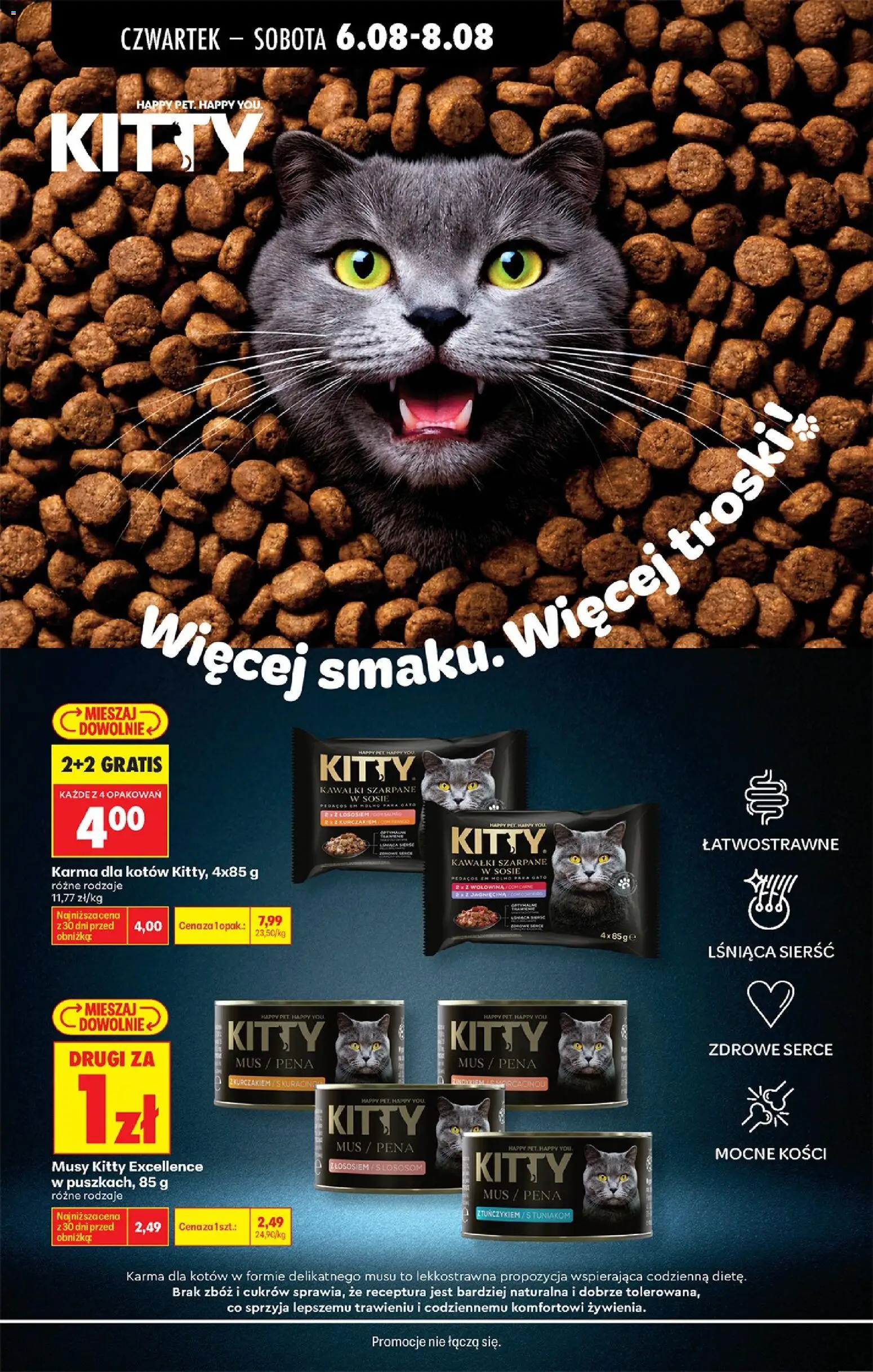 Biedronka gazetka od czwartku od 06.08.2026 | Strona: 82 | Produkty: Karma dla kotów, Wołowina