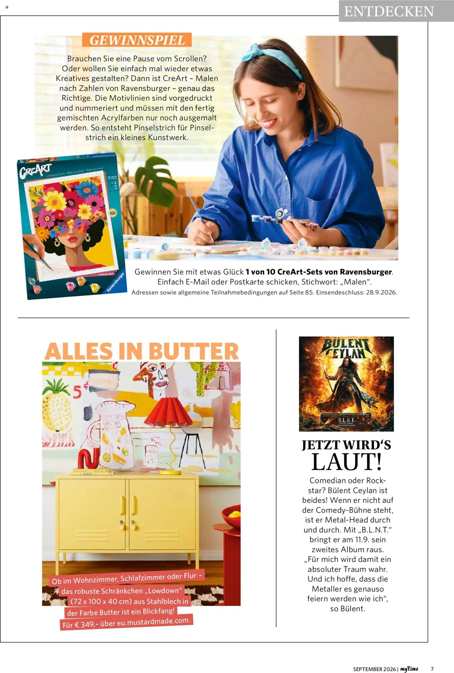 Combi myTime September 2026 – gültig ab 01.09.2026 | Seite: 7 | Produkte: Butter, Pinsel, Rock