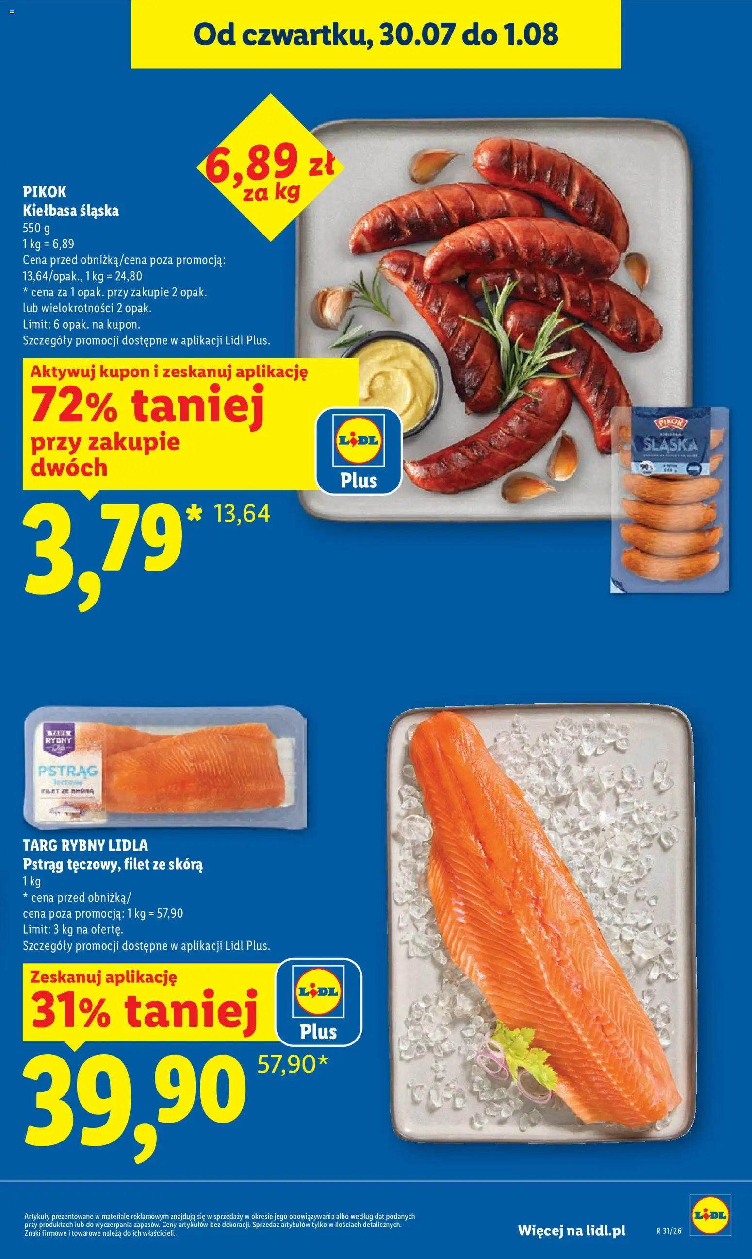 Lidl Polsko leták od 30.07.2026 | Strana: 13 | Produkty: Filet, Pikok