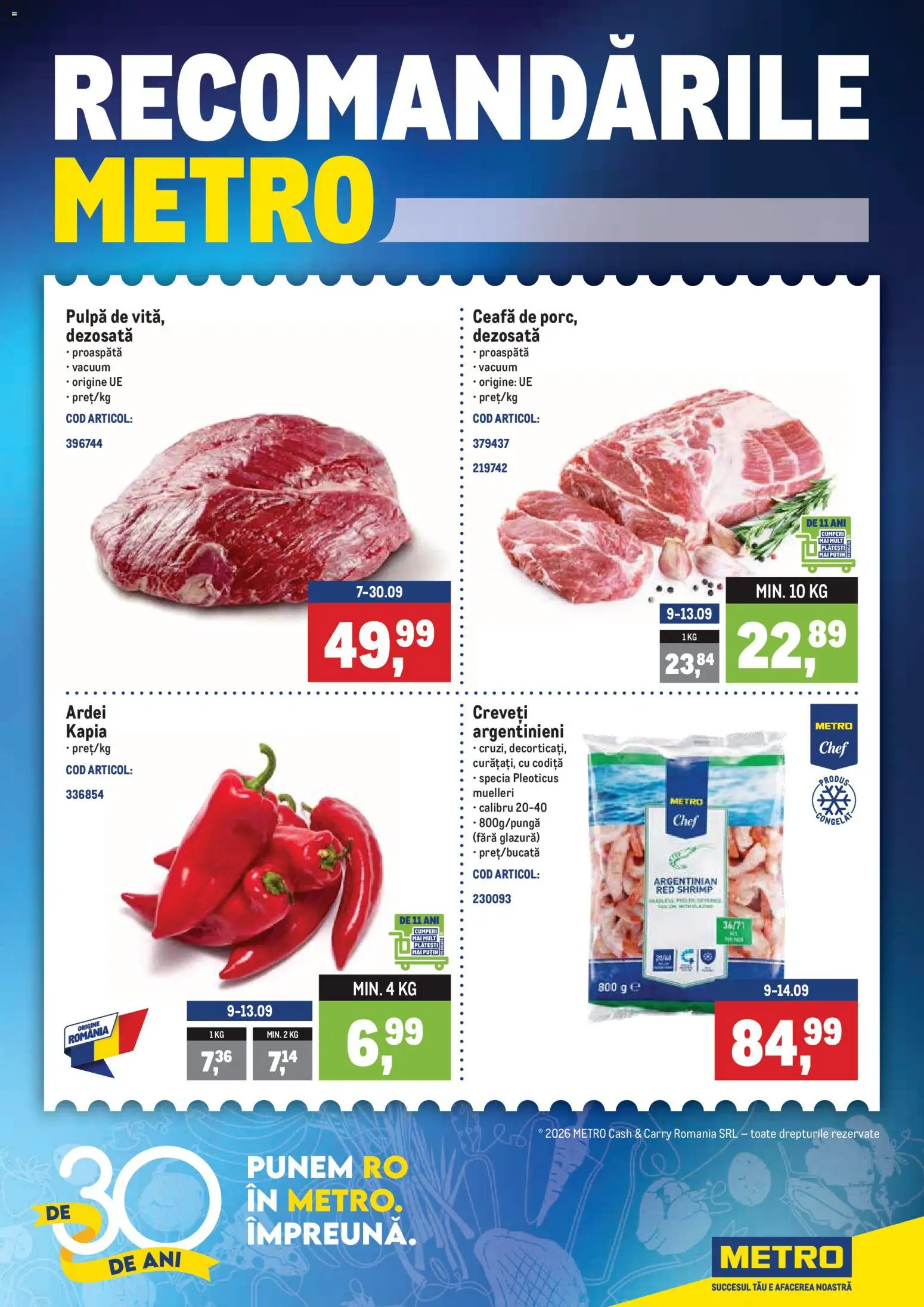 Noul catalog Metro – valabil de la 07.09.2026 | Pagină: 1 | Produse: Ardei