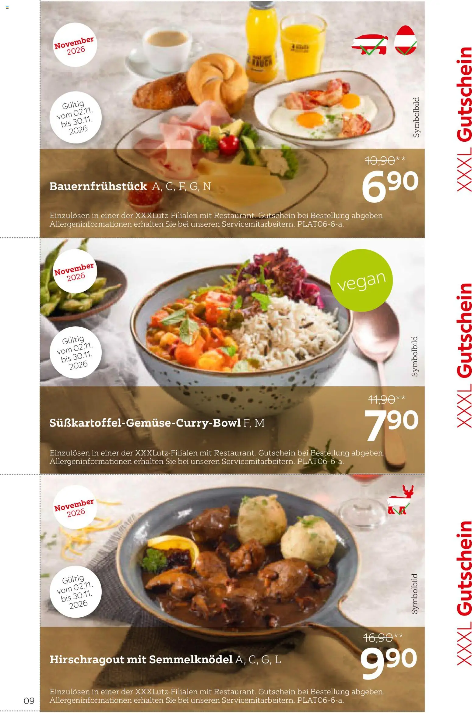 XXXLutz Restaurant gültig ab 01.08.2026 | Seite: 9