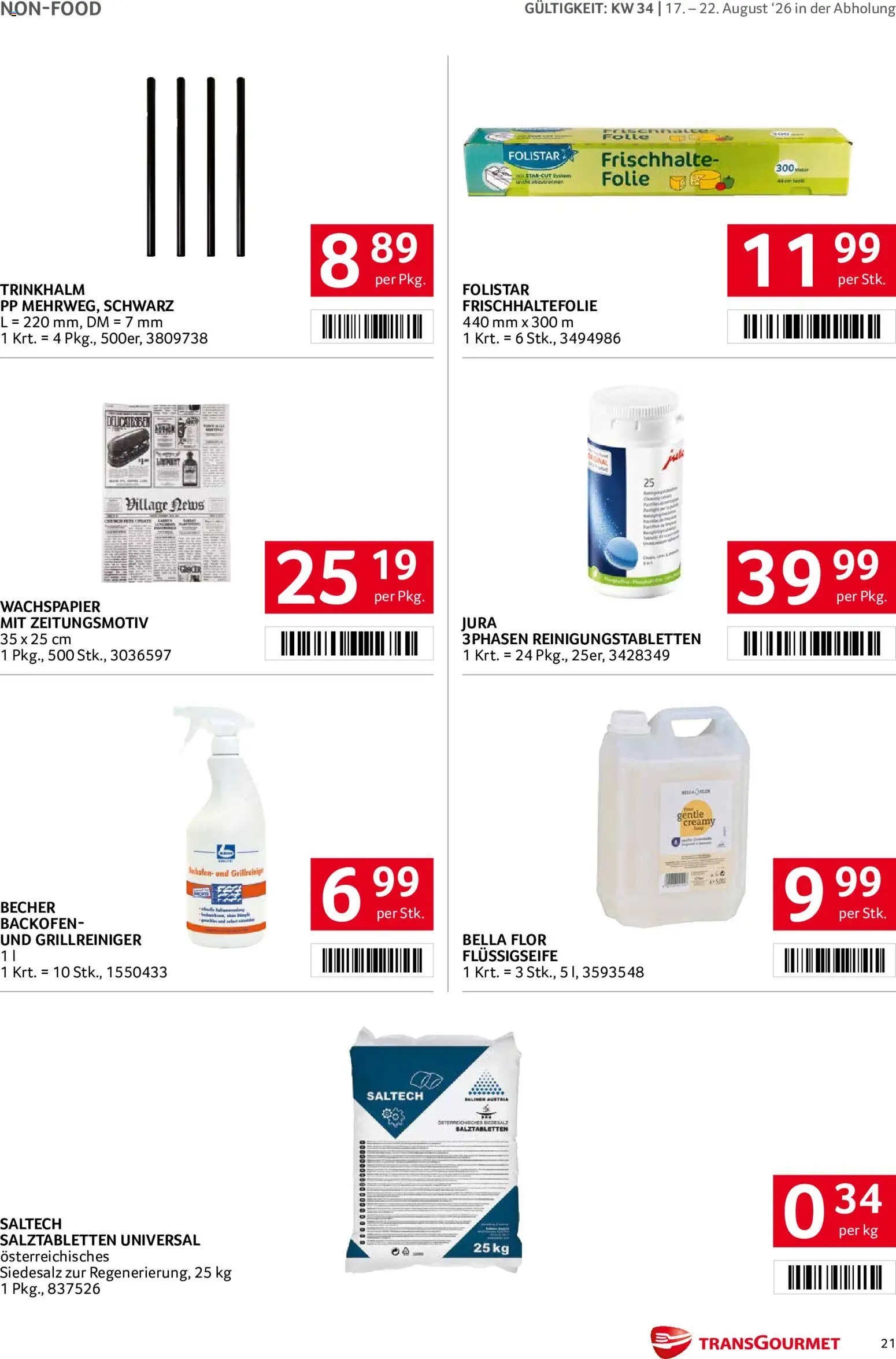 Transgourmet Flugblatt gültig ab 17.08.2026 | Seite: 20