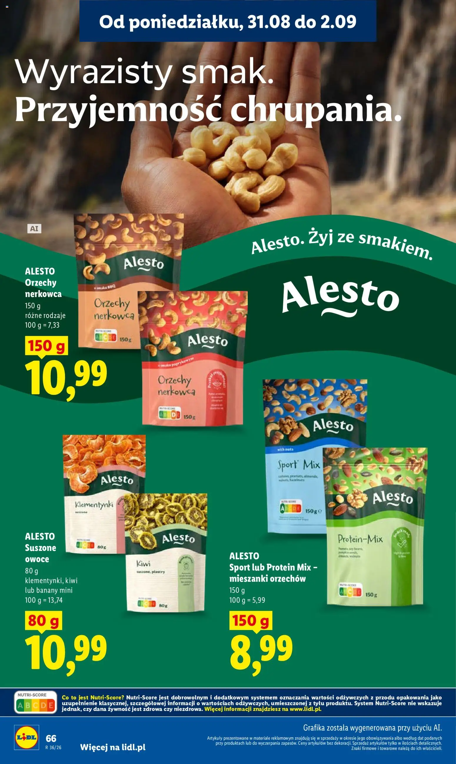 Lidl Polsko leták od 31.08.2026 | Strana: 66 | Produkty: Banány, Kiwi, Protein
