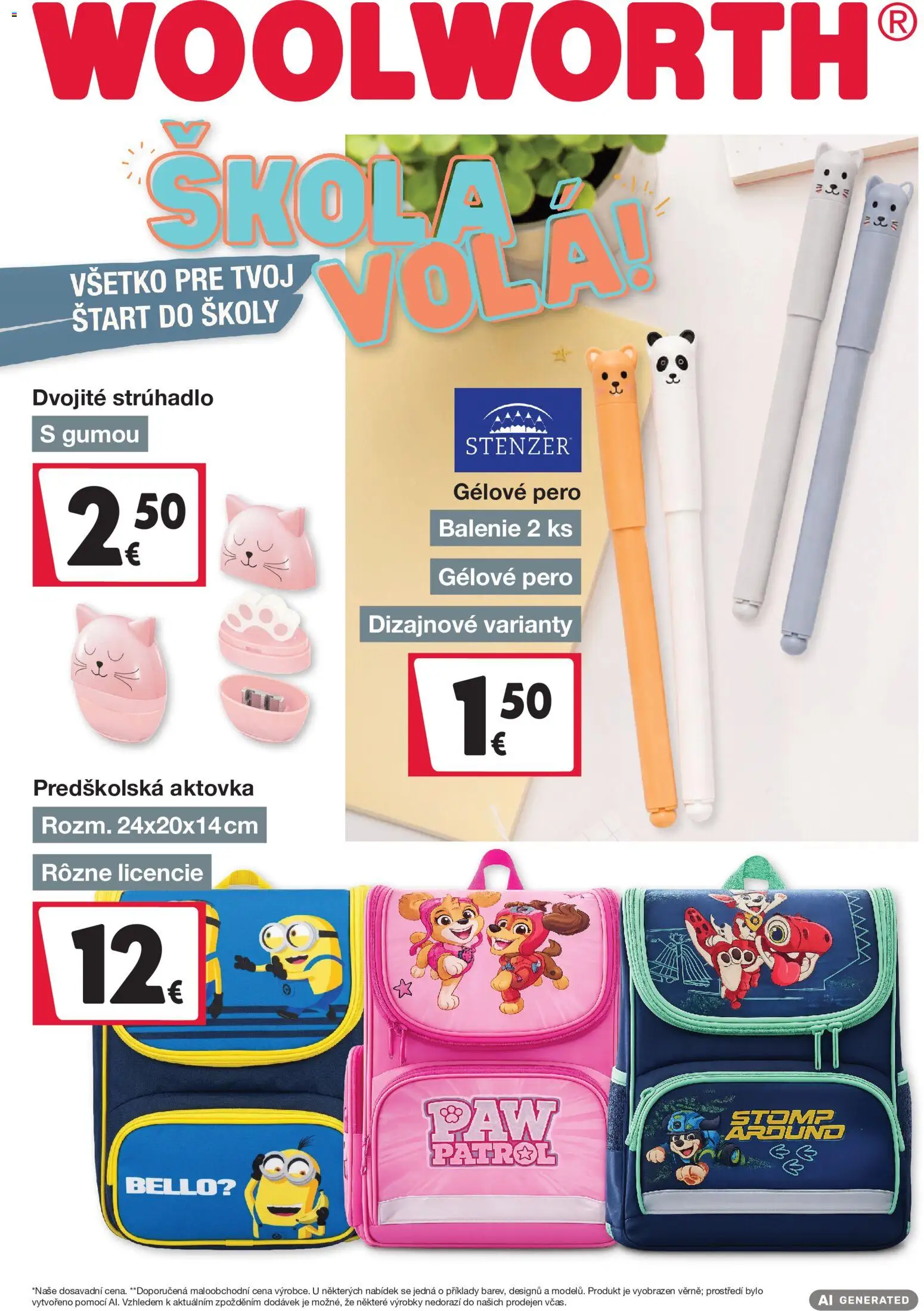 Nové Woolworth akcie – leták je platný od 21.08.2026 | Strana: 1 | Produkty: Strúhadlo, Pero