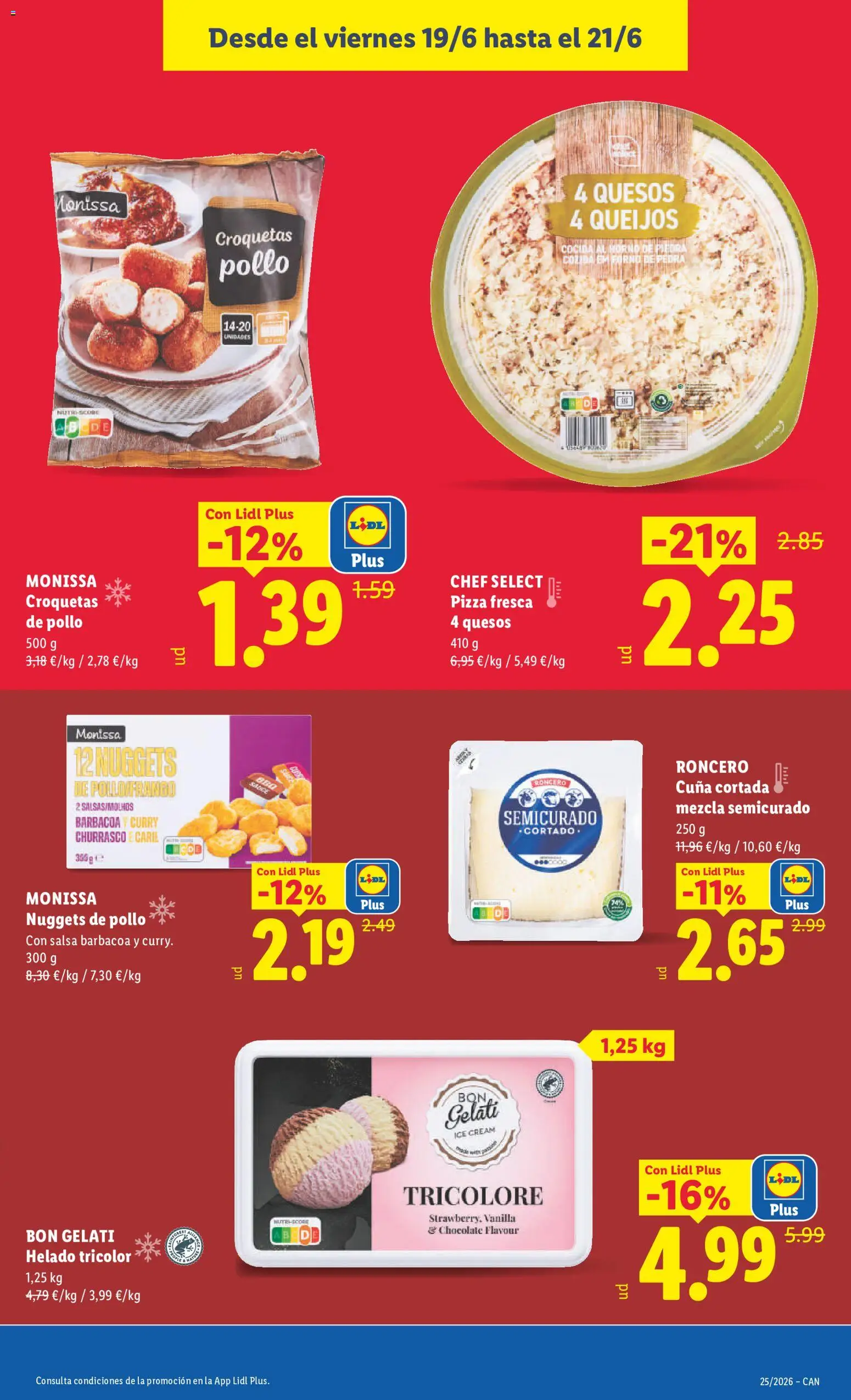 Lidl folleto Canarias │ válido desde el 15.06.2026 | Página: 41 | Productos: Pizza, Helado, Horno, Nuggets