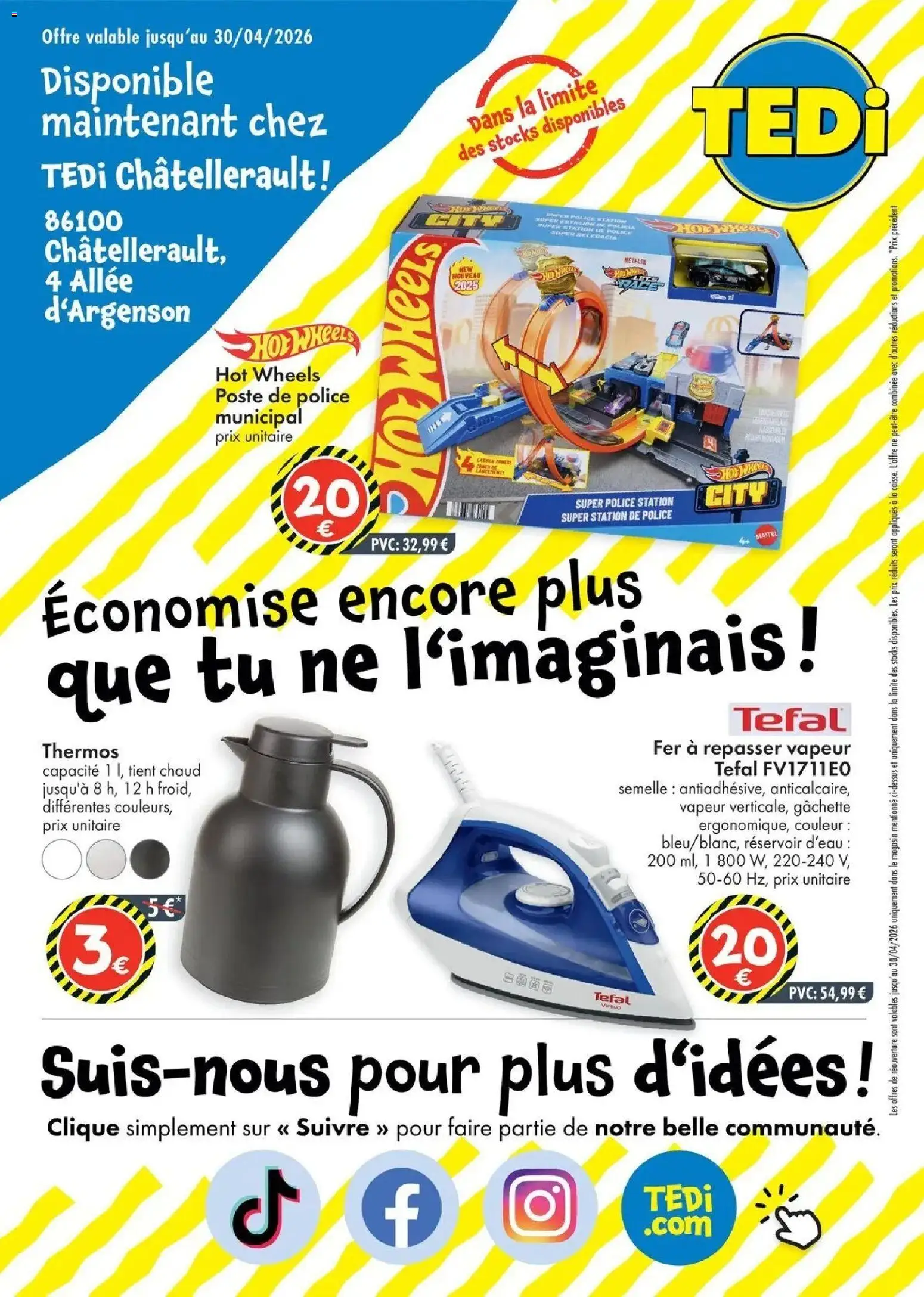 {H1} | Page: 2 | Produits: Thermos, Fer à repasser, Réservoir d'eau, Tefal
