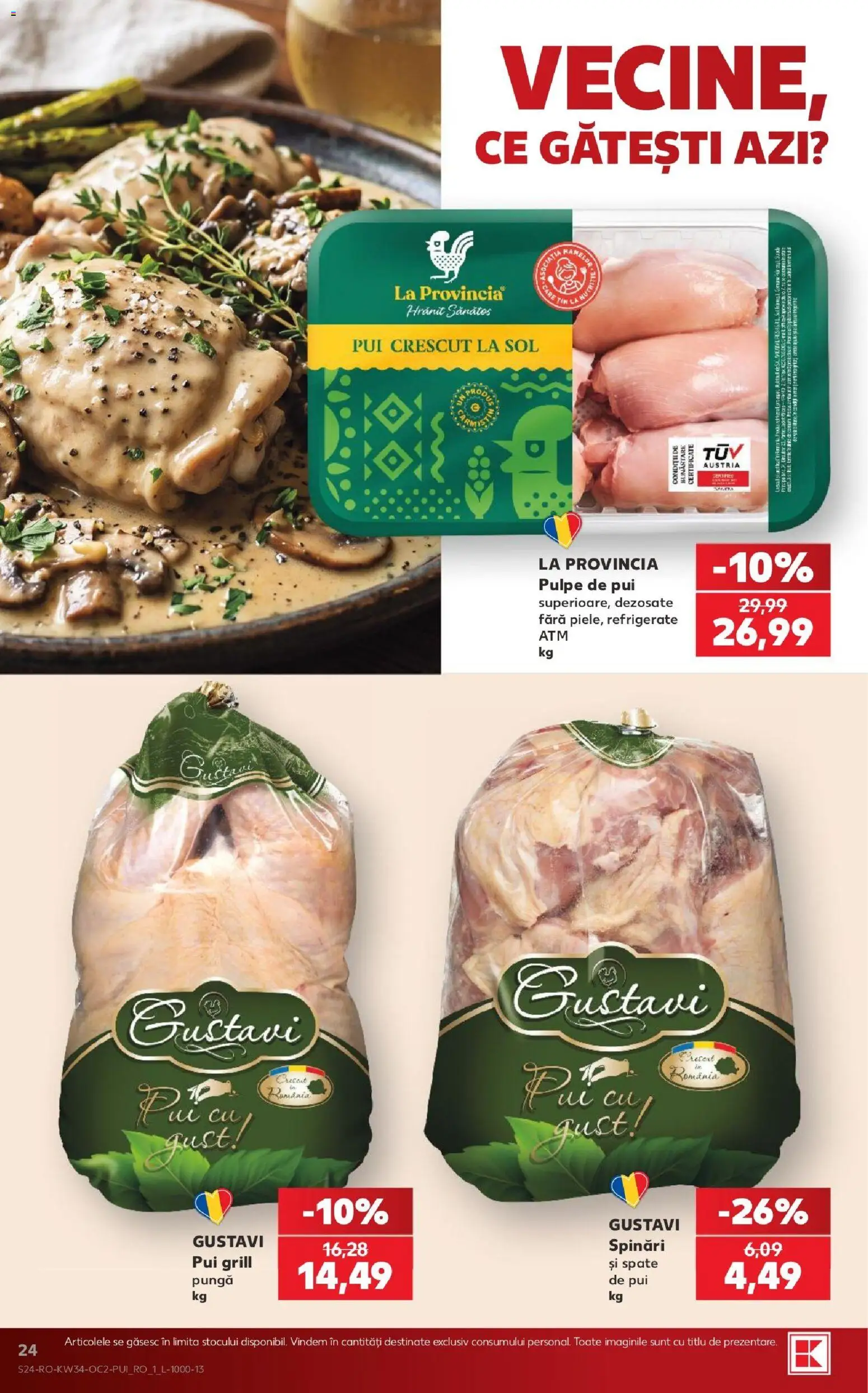 Noul catalog Kaufland – valabil de la 19.08.2026 | Pagină: 24 | Produse: Pungă, Grill, La provincia, Pui