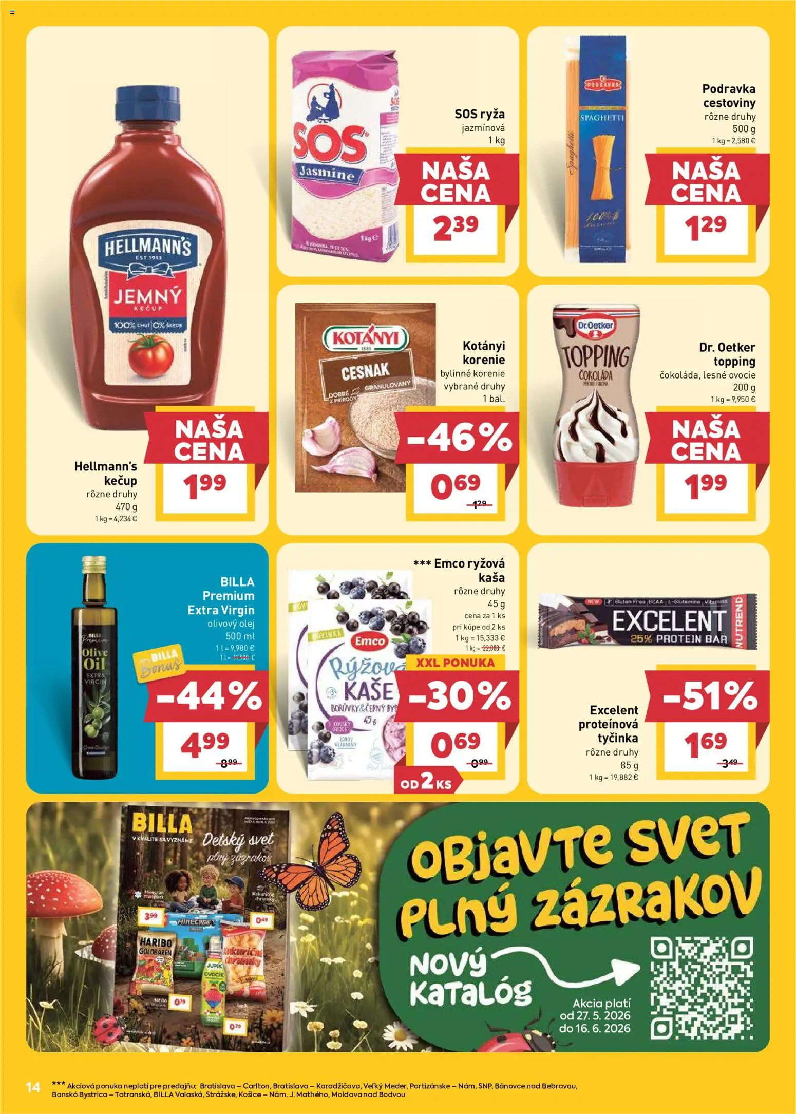 Nové Billa akcie – leták je platný od 03.06.2026 | Strana: 14