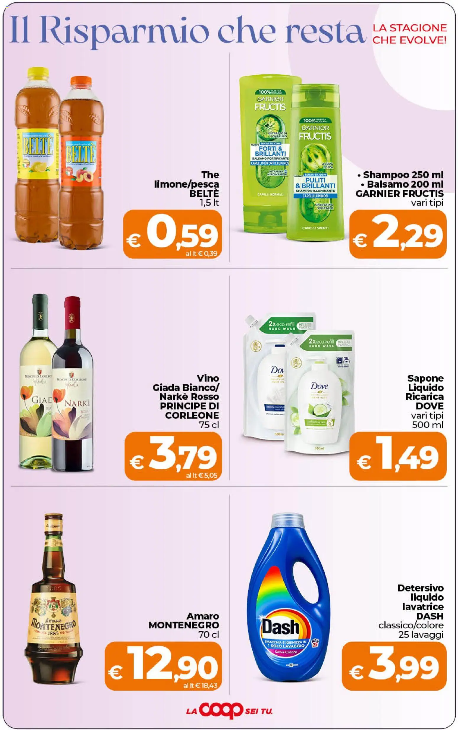 Volantino Ipercoop del 21/08/2026 | Pagina: 6 | Prodotti: Shampoo, Sapone, Pompelmo, Vino
