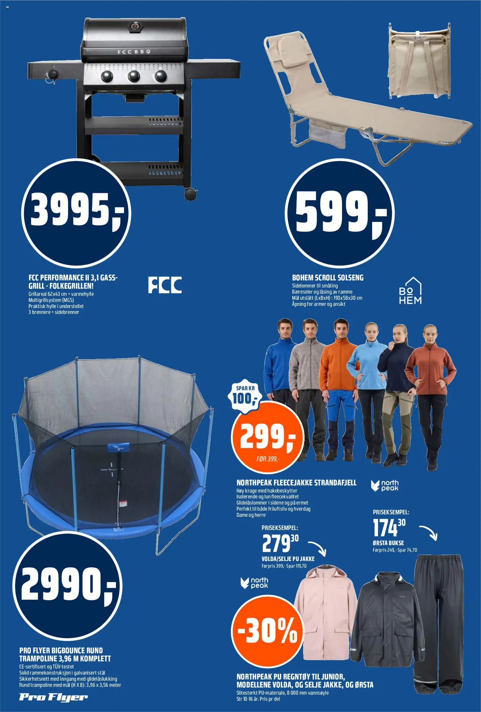 {H1} | Side: 18 | Produkter: Jakke, Solseng, Hylle, Trampoline