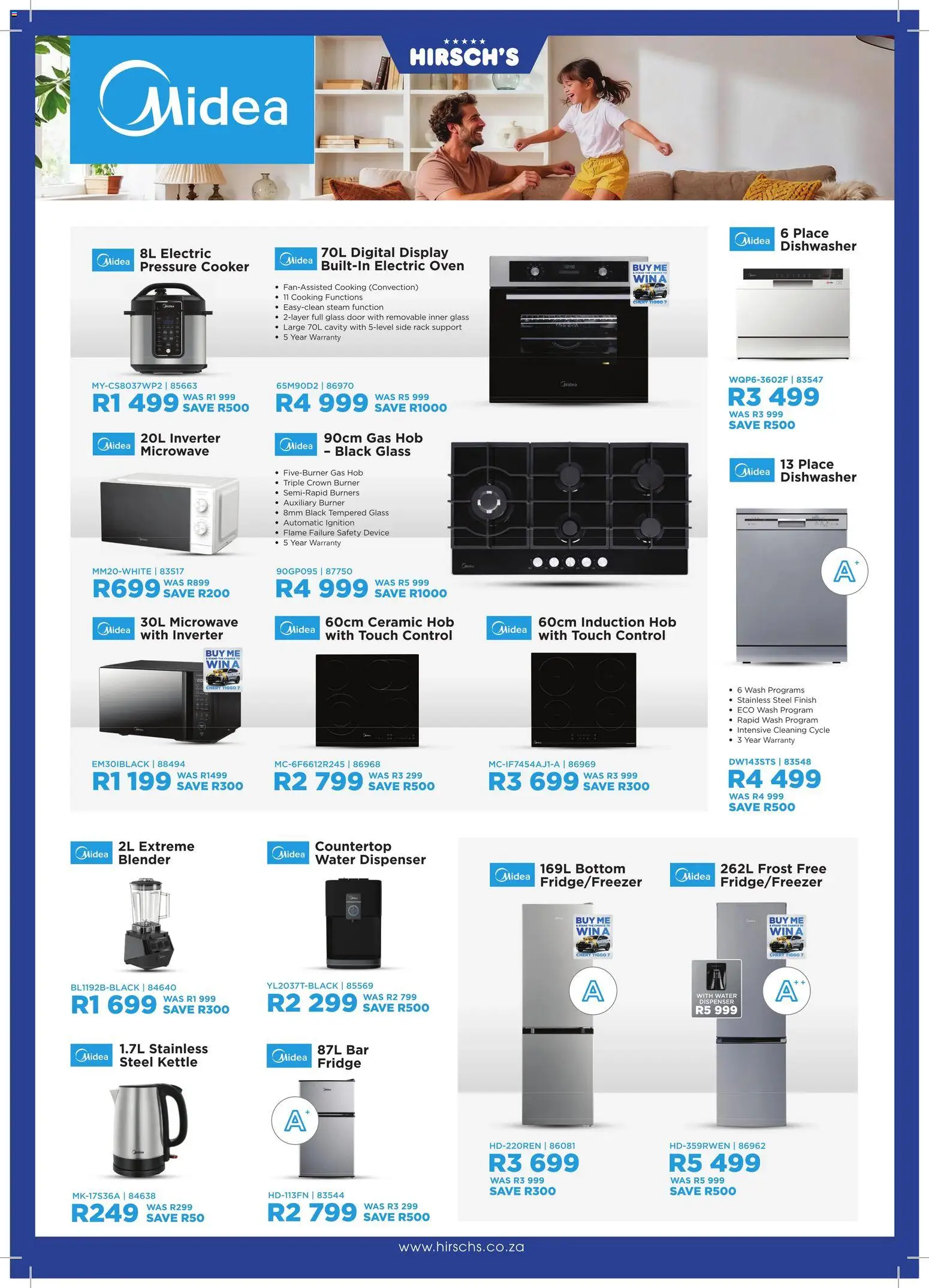 New Hirsch's catalogue – valid from 23/06/2026 | Page: 24 | Products: Hob, Blender, Pressure cooker, Water