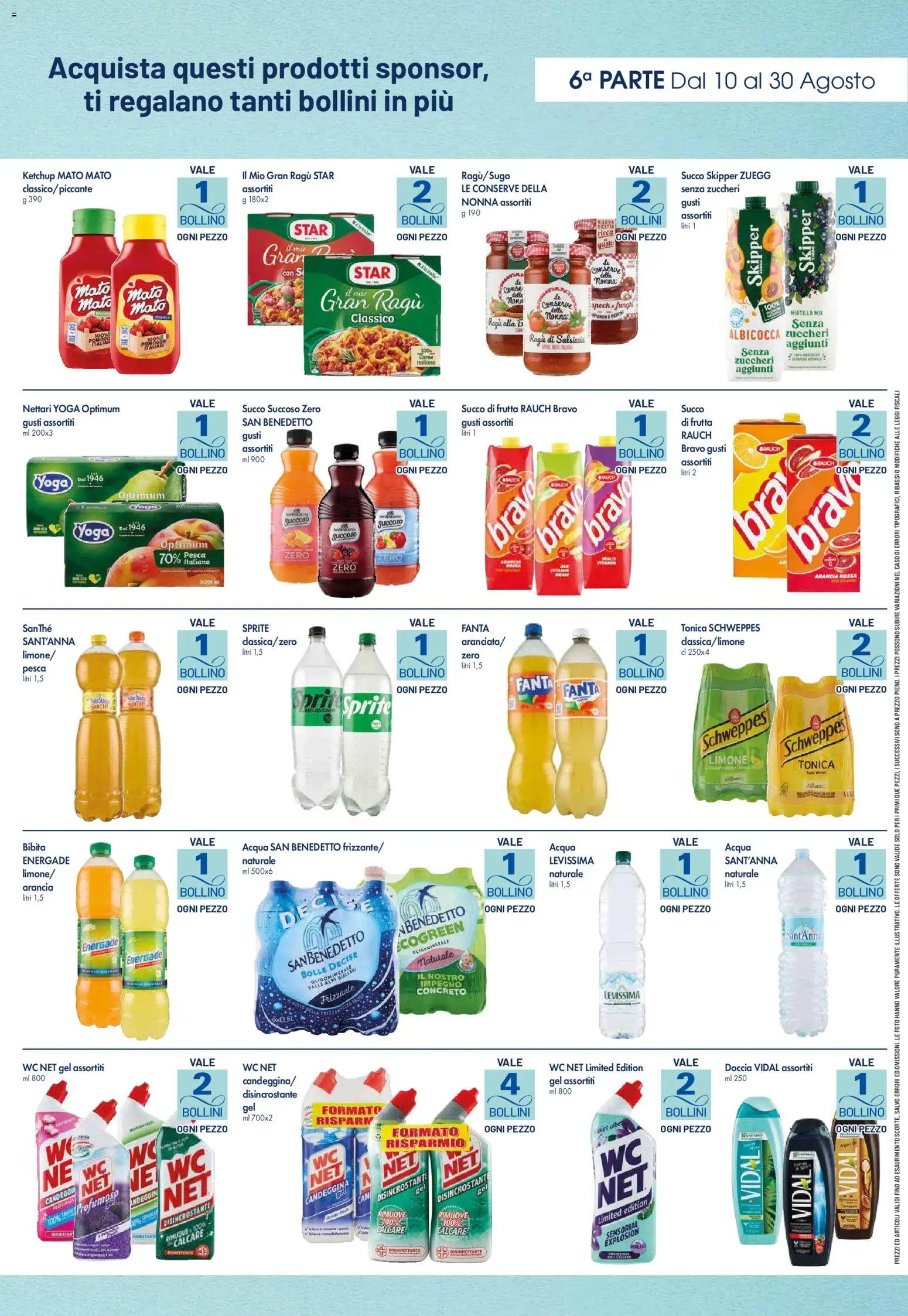 Volantino Famila del 10/08/2026 | Pagina: 6 | Prodotti: Succo, Fanta, Arancia, Succo di frutta