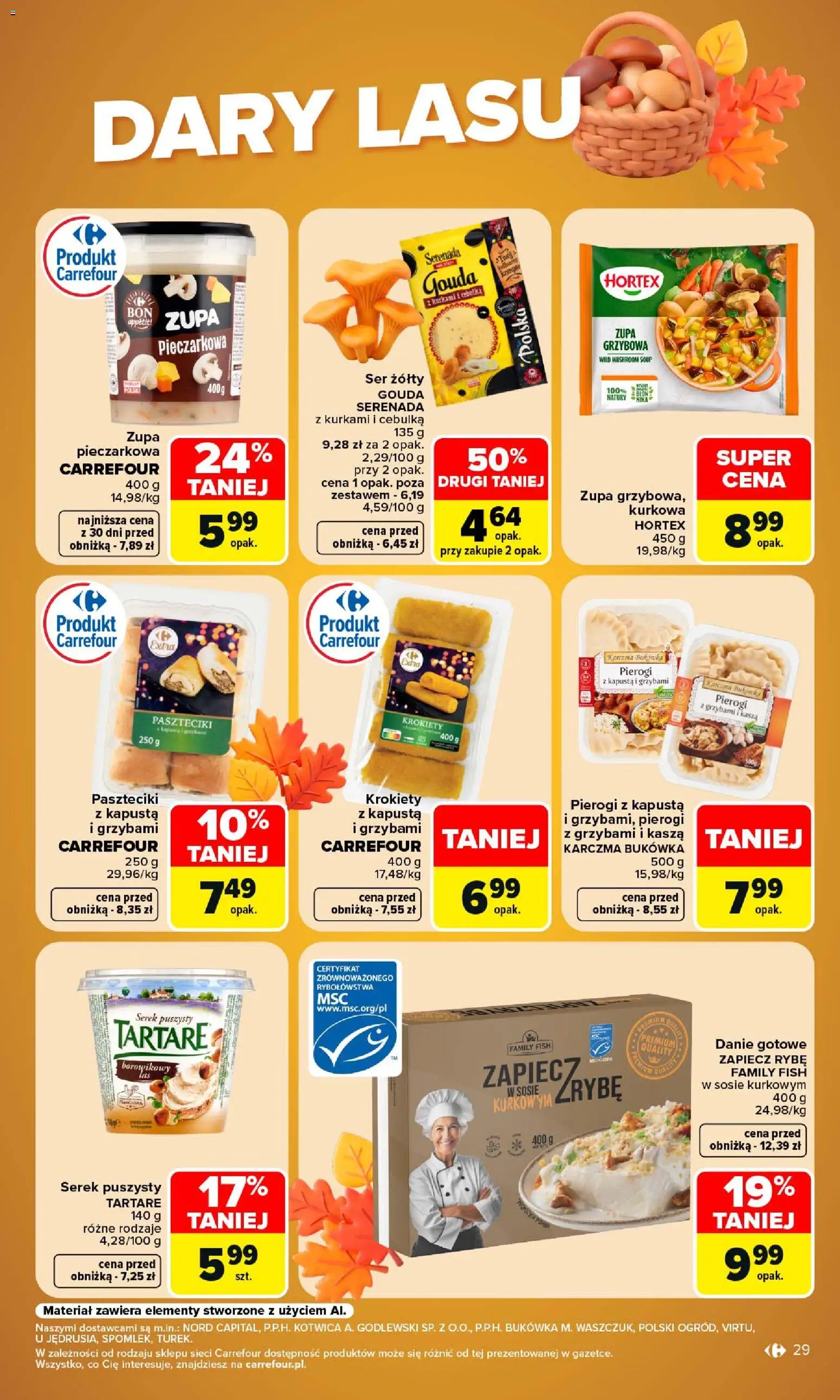 Carrefour gazetka od 14.09.2026 | Strona: 31 | Produkty: Ser żółty, Kapusta, Serek, Ser