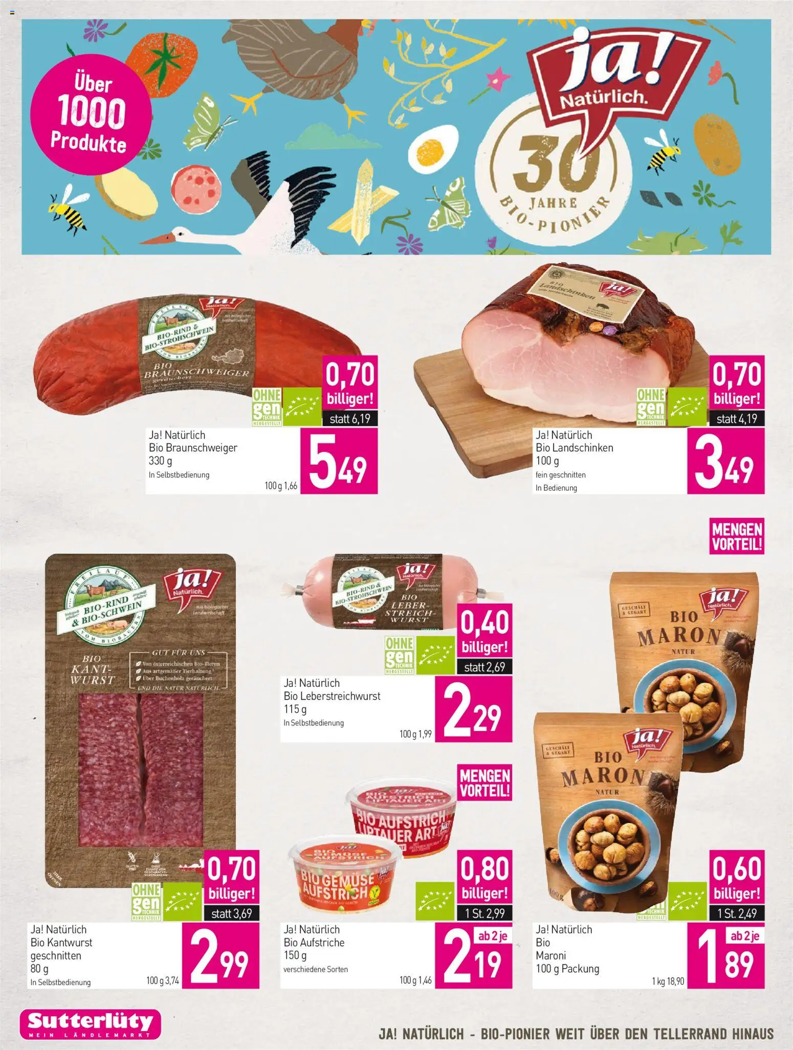 Sutterlüty Flugblatt gültig ab 10.09.2026 | Seite: 6 | Produkte: Gemüse, Wurst
