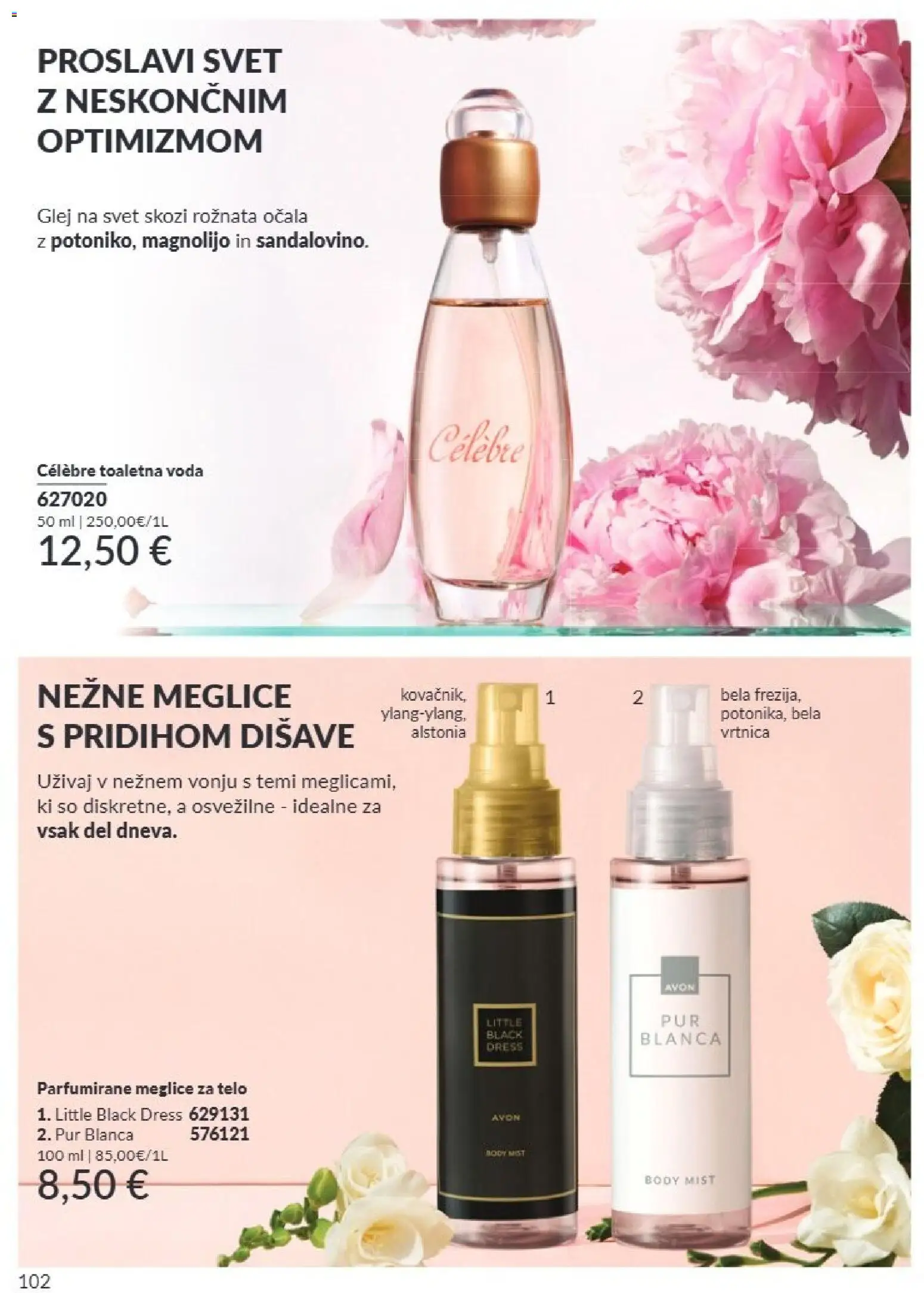 Novi Avon katalog ponudbe – veljaven od 01.09.2026 | Stran: 102 | Izdelki: Voda, Ocala, Toaletna voda