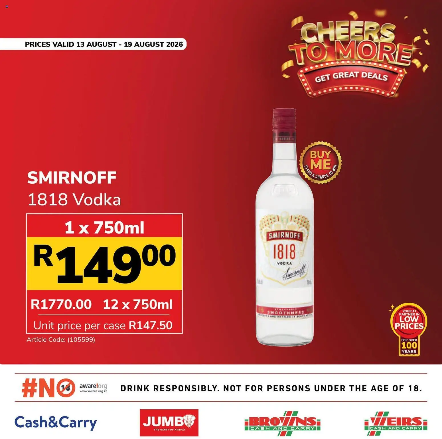 New Jumbo catalogue – valid from 13/08/2026 | Page: 6 | Products: Case, Vodka