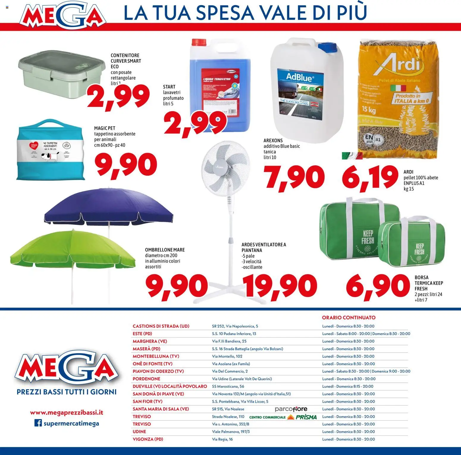 Volantino Mega del 11.06.2026 | Pagina: 12 | Prodotti: Borsa termica, The, TV, Contenitore